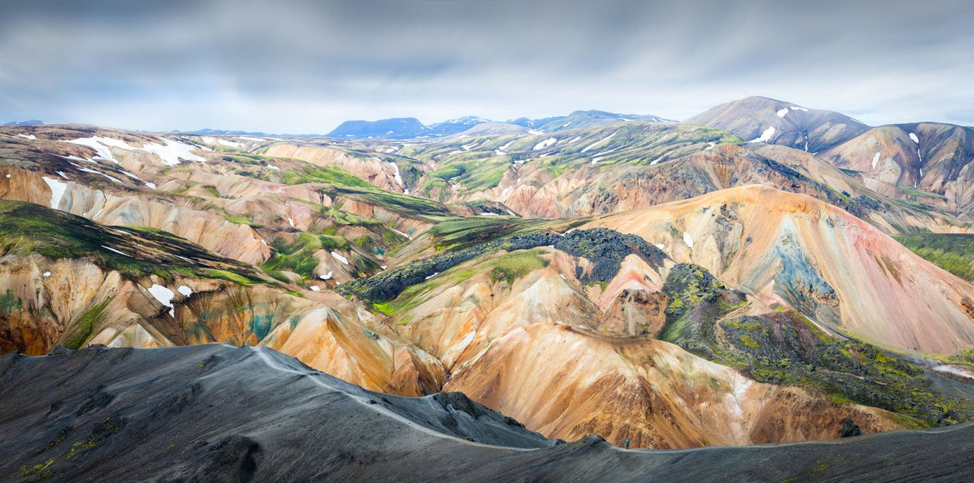 Photos de volcans, de champs de lave, de glaciers et de plages noires d’Islande — tableaux photo sur aluminium Dibond