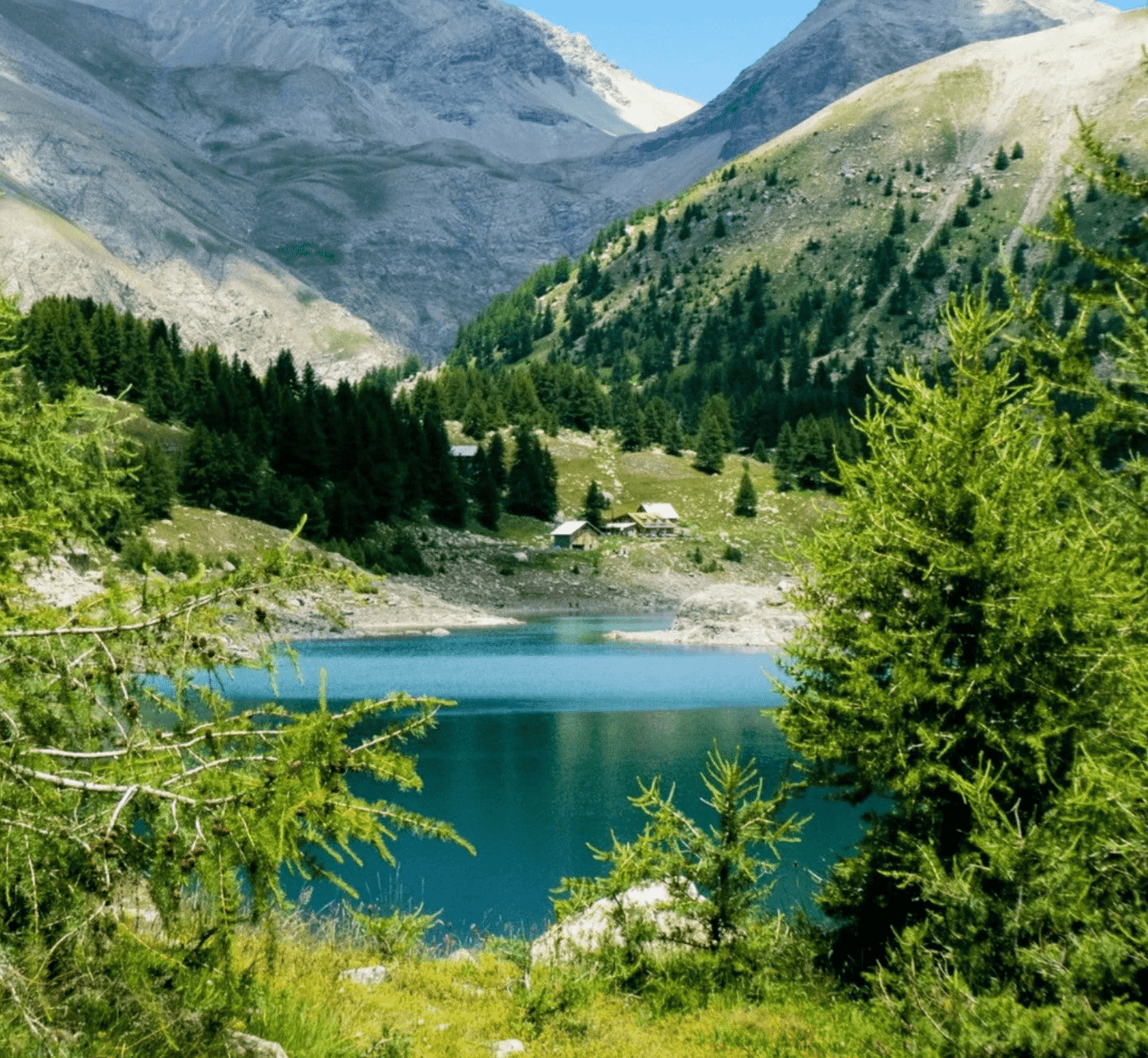 Photos du Verdon, des lacs, des reliefs secs et des paysages des Alpes du Sud — tableaux photo sur aluminium Dibond