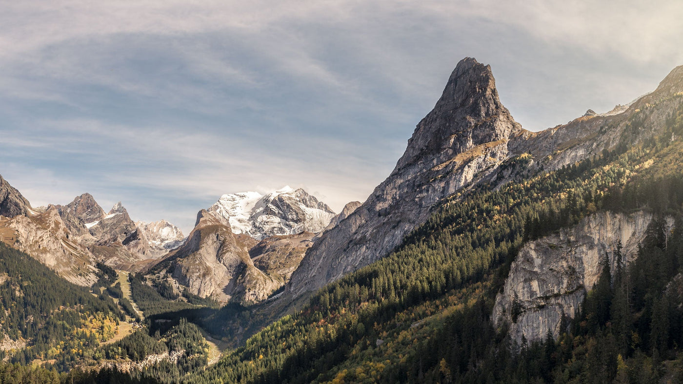 Photos de la Grande Casse, de la Dent Parrachée, des glaciers et des refuges de Vanoise — tableaux photo sur aluminium Dibond