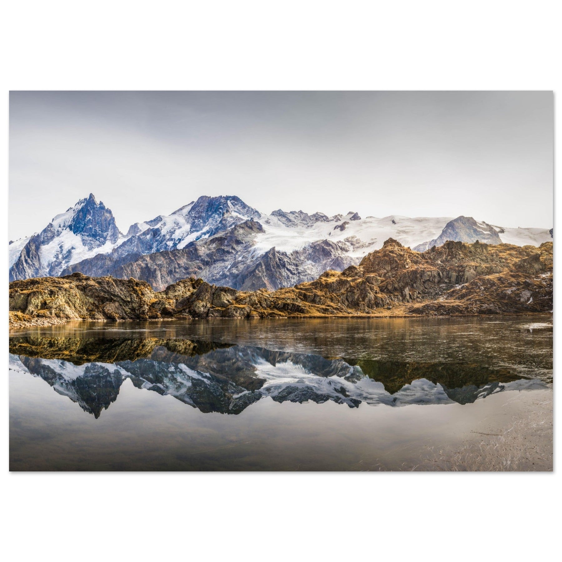 Photographies de reflets sur les lacs, les fleuves et les paysages alpins