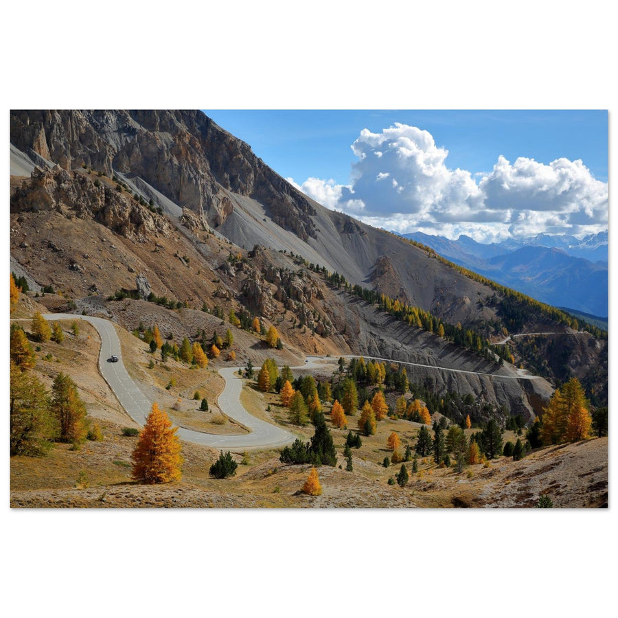 Photo de la Casse Déserte au col d’Izoard en automne — tableau photo paysage de montagne en Alu Dibond, fabrication française