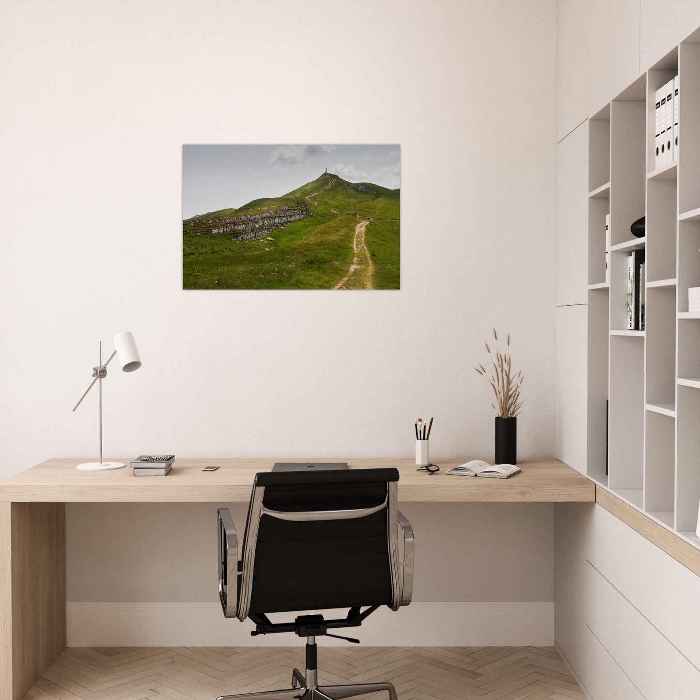 Photo of the landscapes of Crêt de la Neige in Lélex — photo print on matte aluminium Dibond