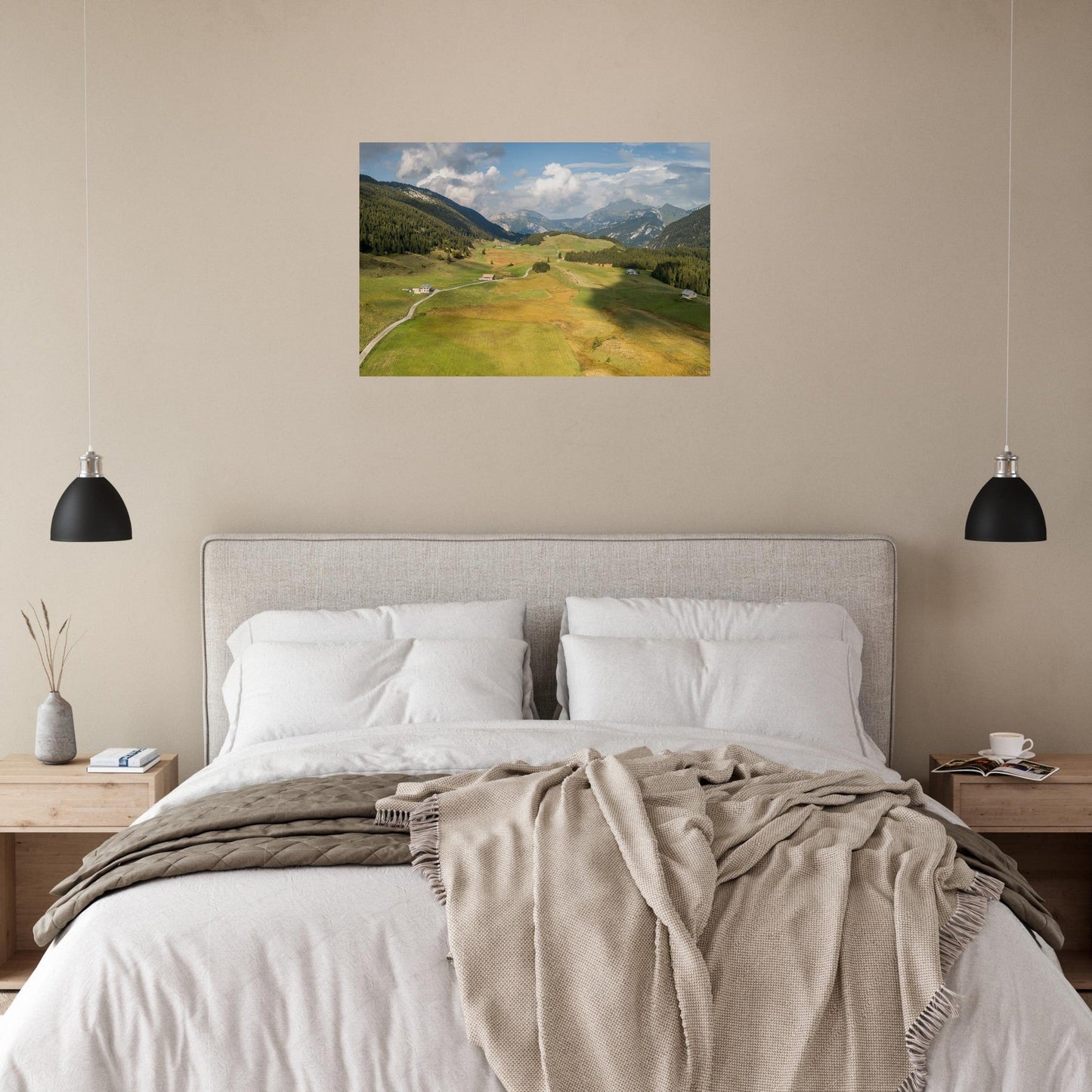 Photo of the Glières plateau in the Bornes Massif — photo print on matte aluminium Dibond
