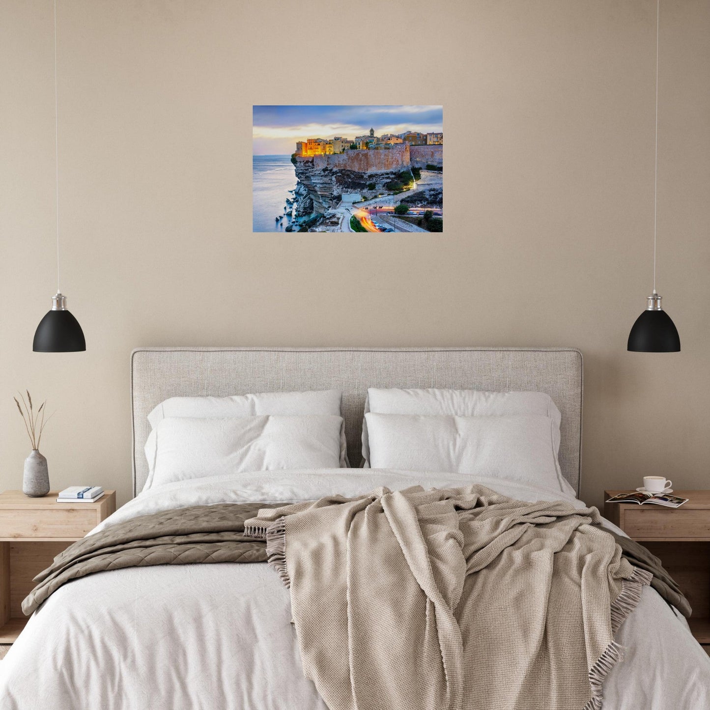 Tableau photo Photo de Bonifacio, Corse 1 — tirage aluminium Dibond mat, fabrication française, prêt à accrocher