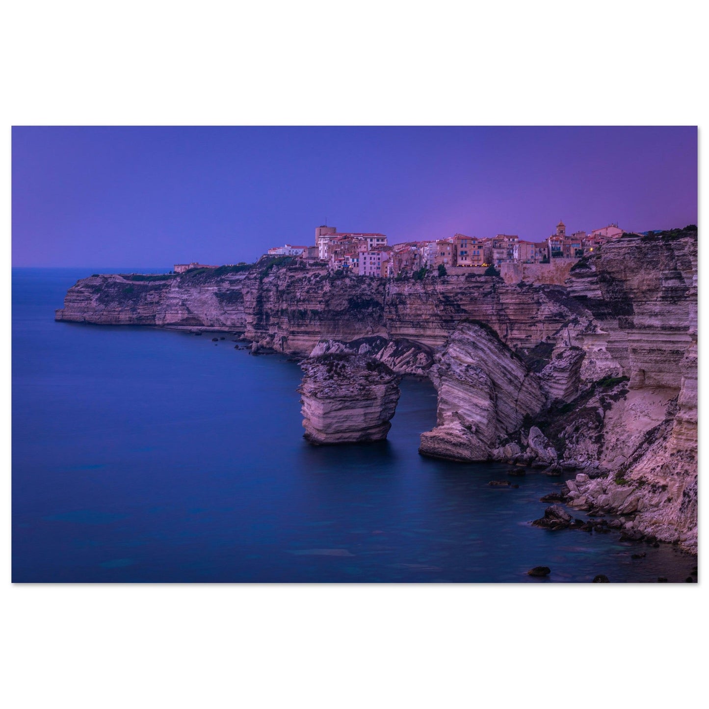 Vente Photo de Bonifacio de nuit, Corse #5 - Tableau photo paysage