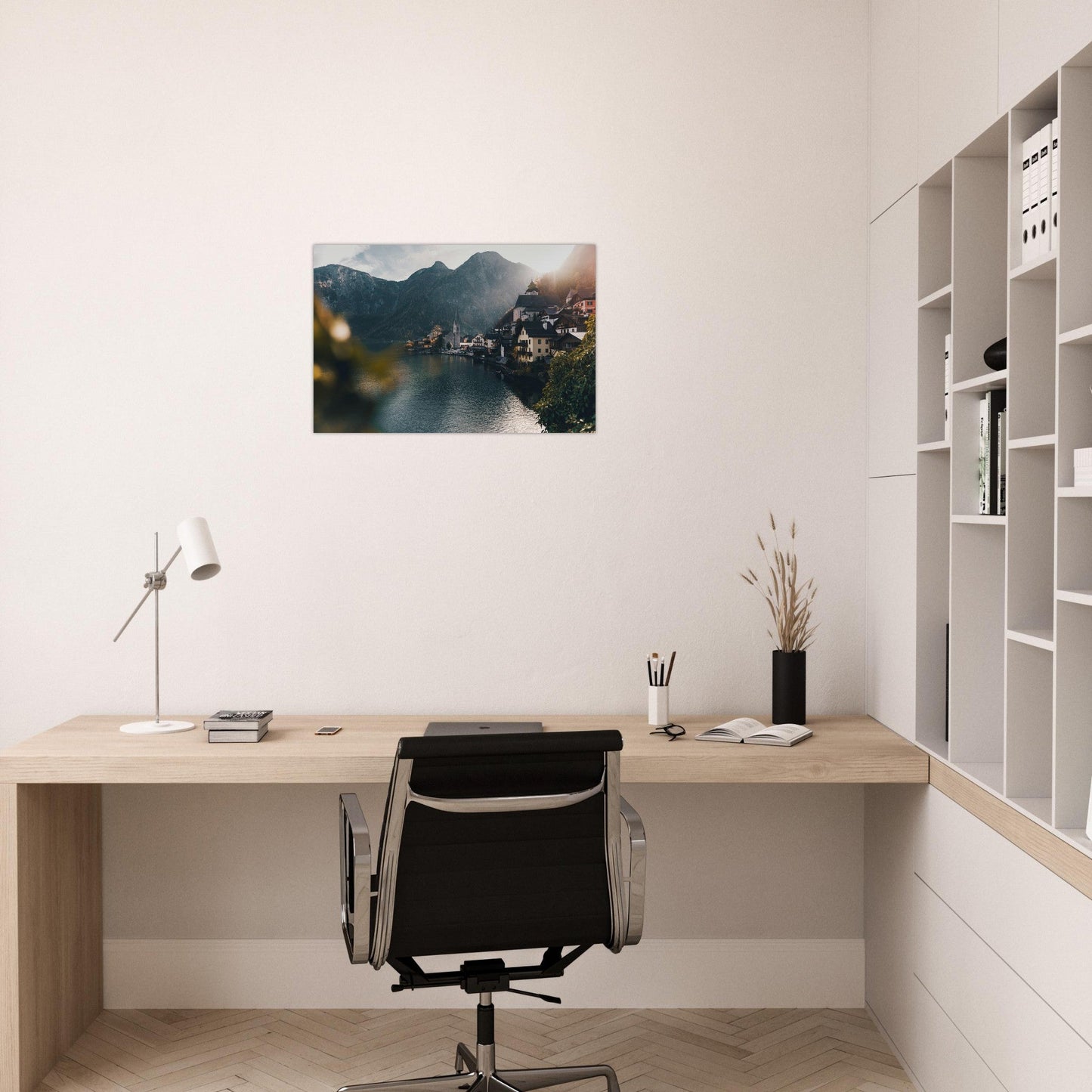 Tableau photo Photo de Hallstatt, Autriche 1 — tirage aluminium Dibond mat, fabrication française, prêt à accrocher
