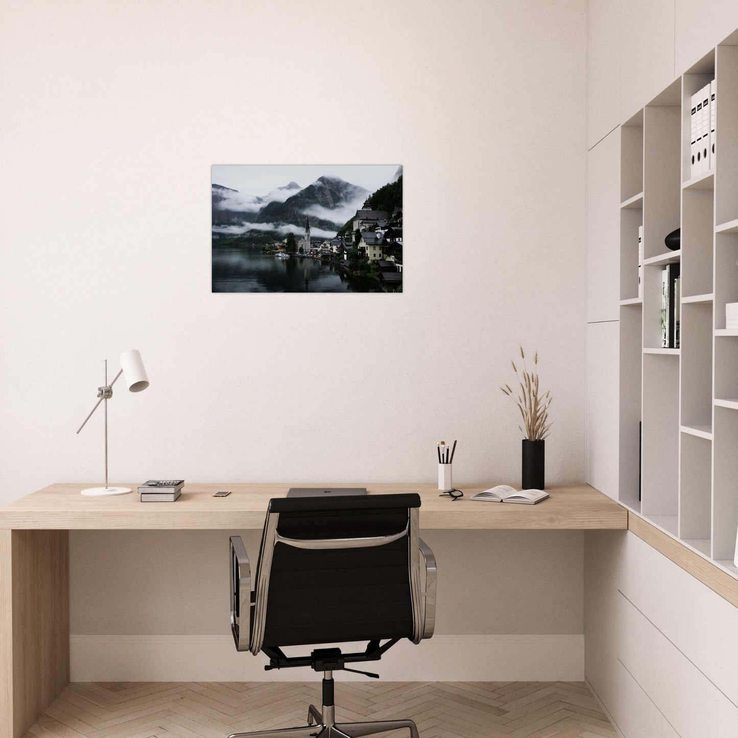 Tableau photo Photo de Hallstatt, Autriche 3 — tirage aluminium Dibond mat, fabrication française, prêt à accrocher