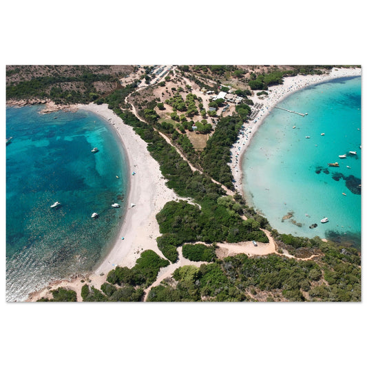 Vente Photo de la plage de la Baie de Santa-Manza, Corse #1 - Tableau photo paysage