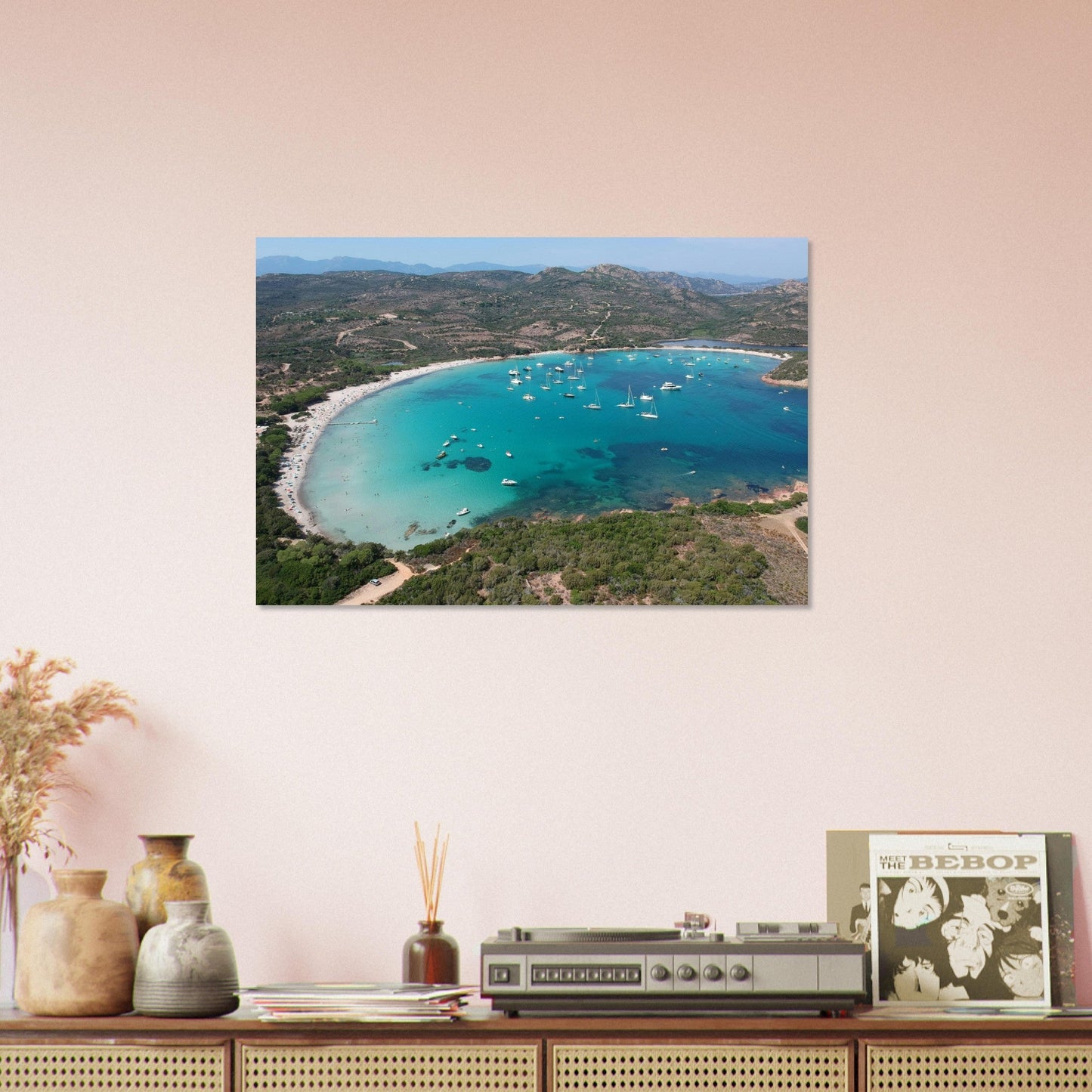 Vente Photo de la plage de la Baie de Santa-Manza, Corse #2 - Tableau photo paysage