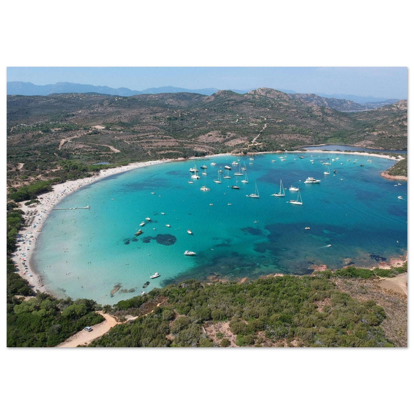 Vente Photo de la plage de la Baie de Santa-Manza, Corse #2 - Tableau photo paysage