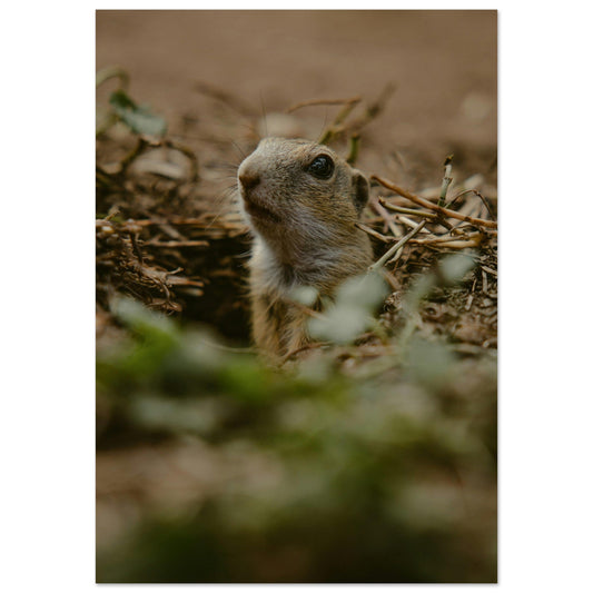 Vente Photo d'un marmotton, le bébé marmotte - Tableau photo paysage