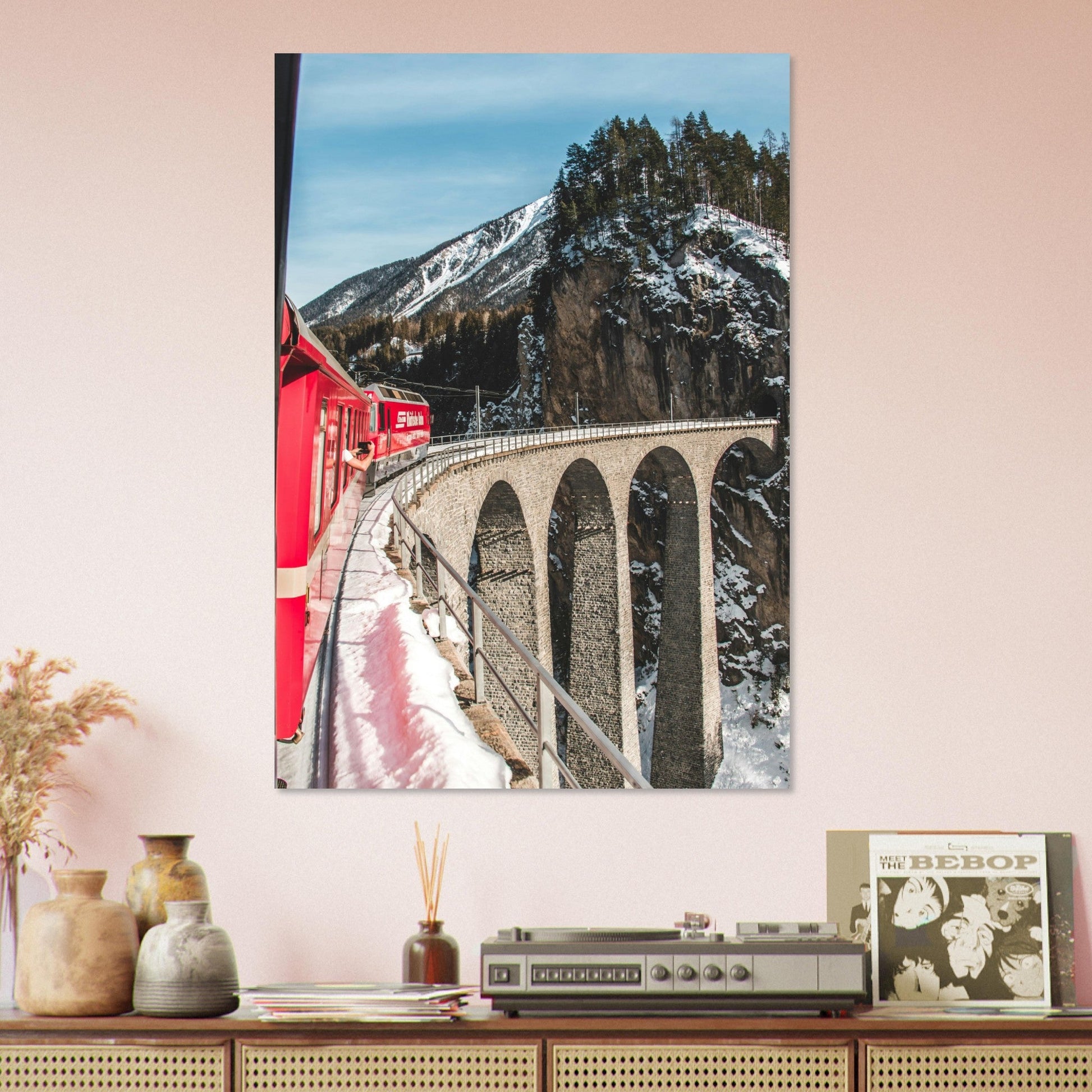 Vente Photo d'un train sur le Viaduc de Landwasser, Suisse #2 - Tableau photo paysage