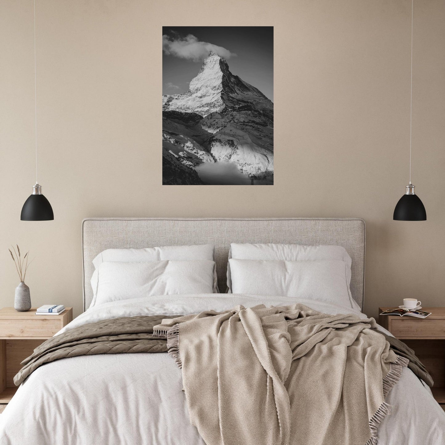 Tableau photo Photo du Cervin, Alpes Suisses — tirage aluminium Dibond mat, fabrication française, prêt à accrocher