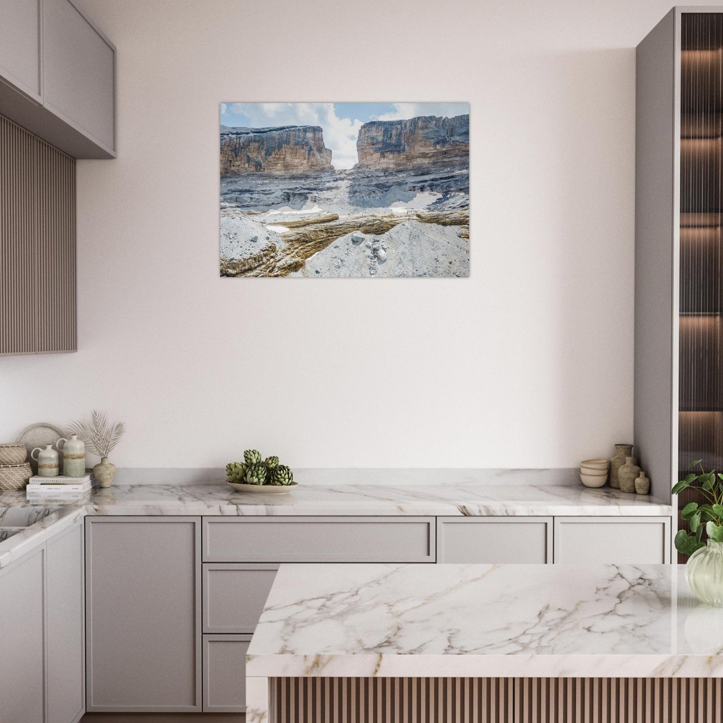 Tableau photo Photo de la Brèche de Roland, Cirque de Gavarnie, Pyrénées — tirage aluminium Dibond mat, fabrication française, prêt à accrocher