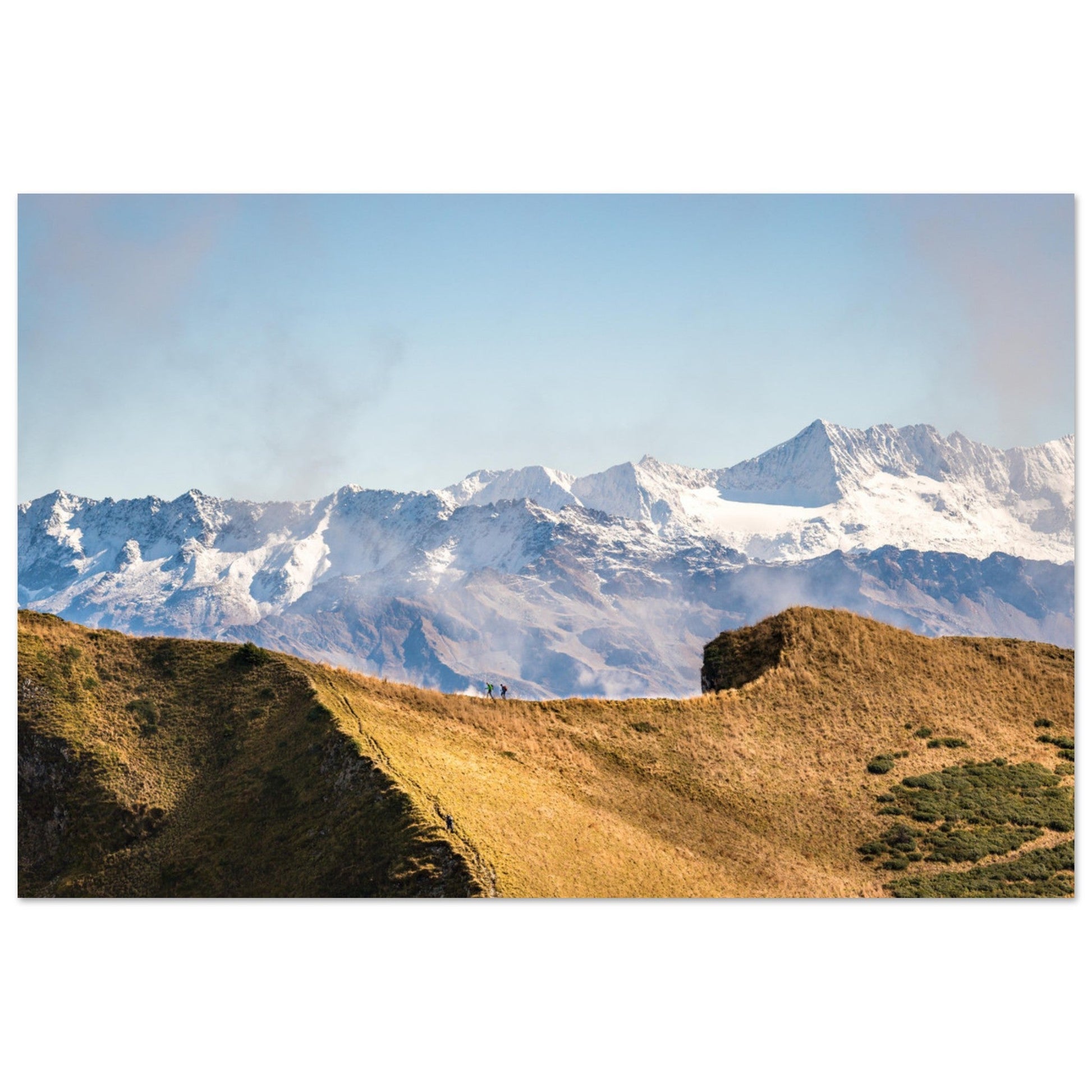 Photo de la Chaîne de Belledonne depuis les Lances de Mallissard - Tableau photo alu montagne