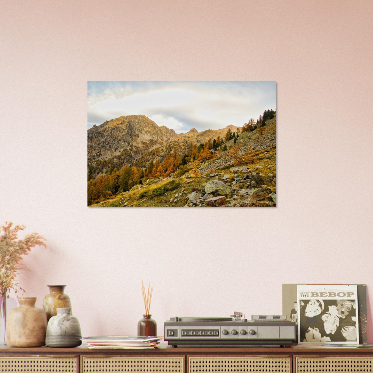 Vente Photo de la Cime du Gélas en automne, Mercantour, Alpes-de-Haute-Provence - Tableau photo alu montagne