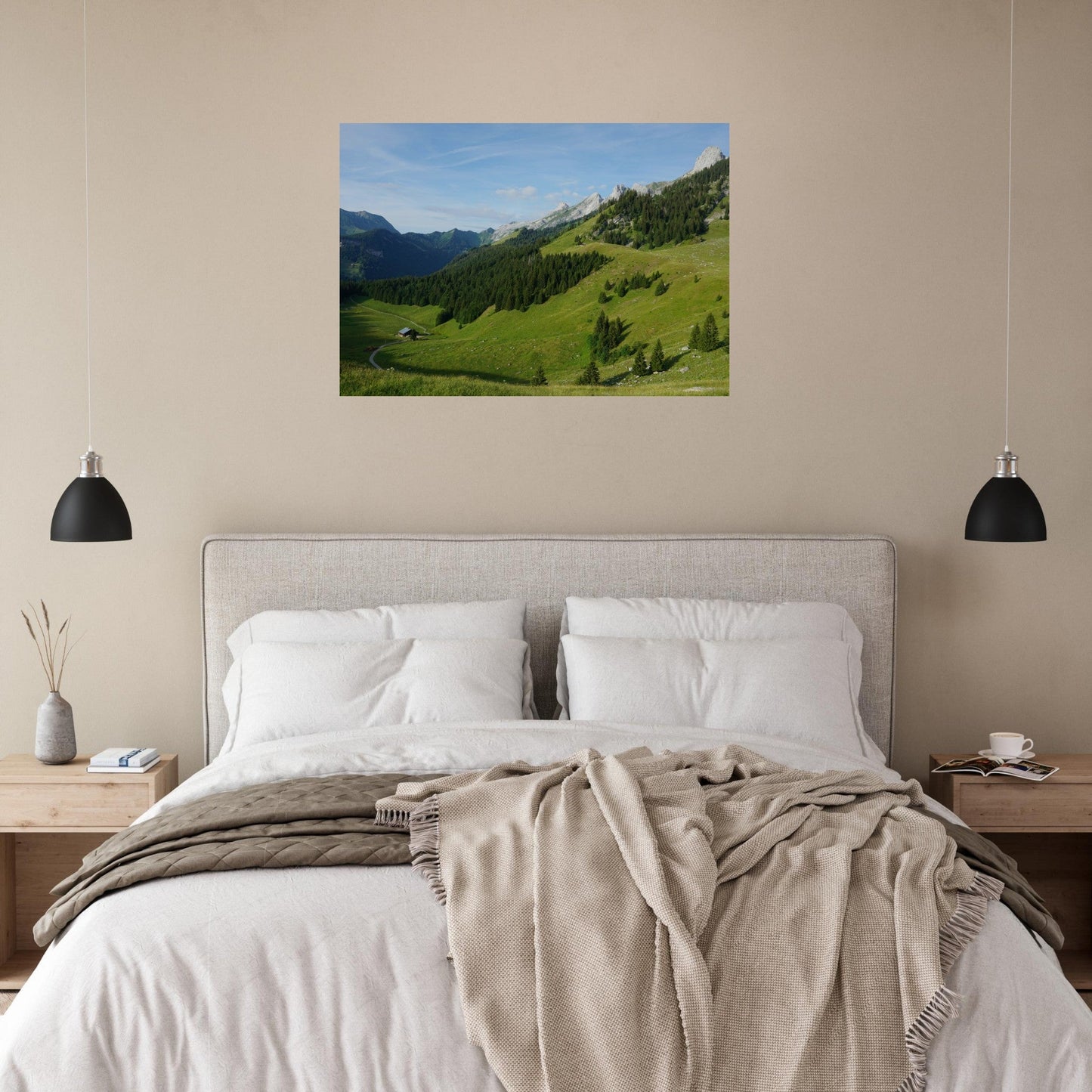 Tableau photo Photo de la Clusaz, Haute Savoie 1 — tirage aluminium Dibond mat, fabrication française, prêt à accrocher