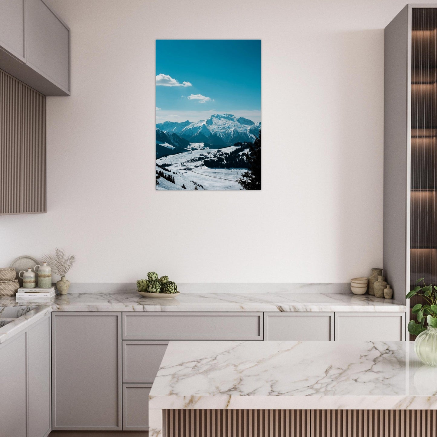 Tableau photo Photo de la Clusaz, Haute Savoie 10 — tirage aluminium Dibond mat, fabrication française, prêt à accrocher