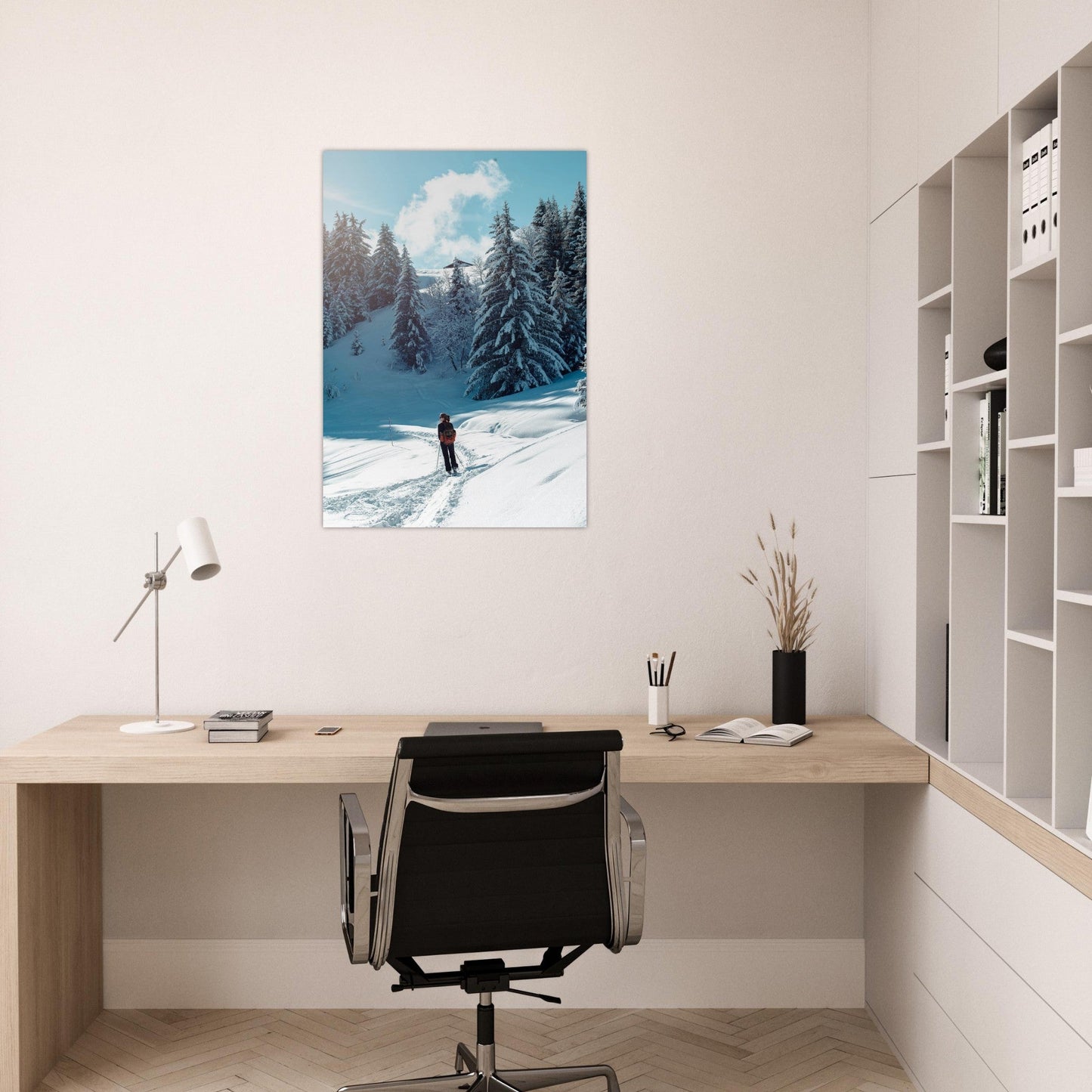 Tableau photo Photo de la Clusaz, Haute Savoie 12 — tirage aluminium Dibond mat, fabrication française, prêt à accrocher