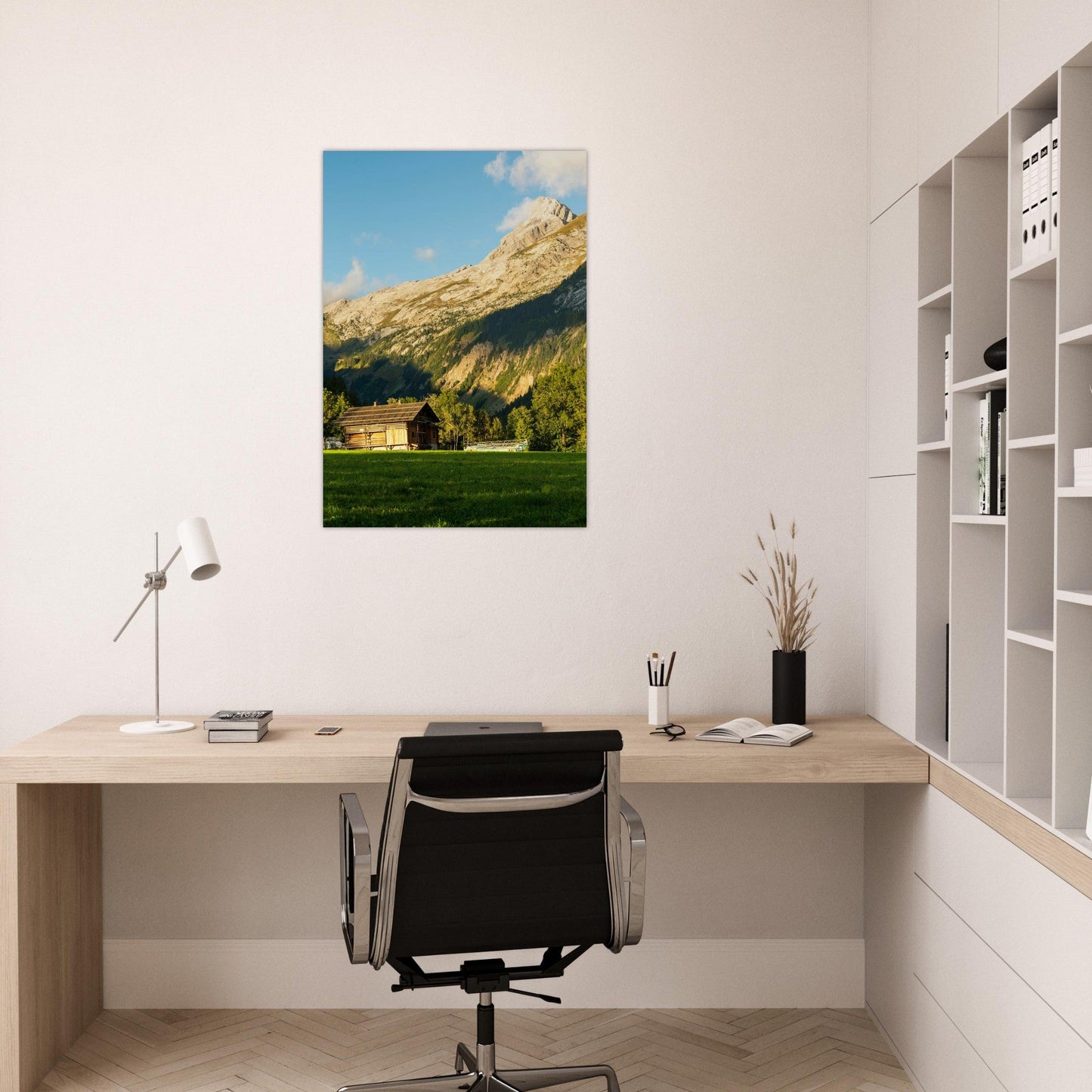 Tableau photo Photo de la Clusaz, Haute Savoie 13 — tirage aluminium Dibond mat, fabrication française, prêt à accrocher