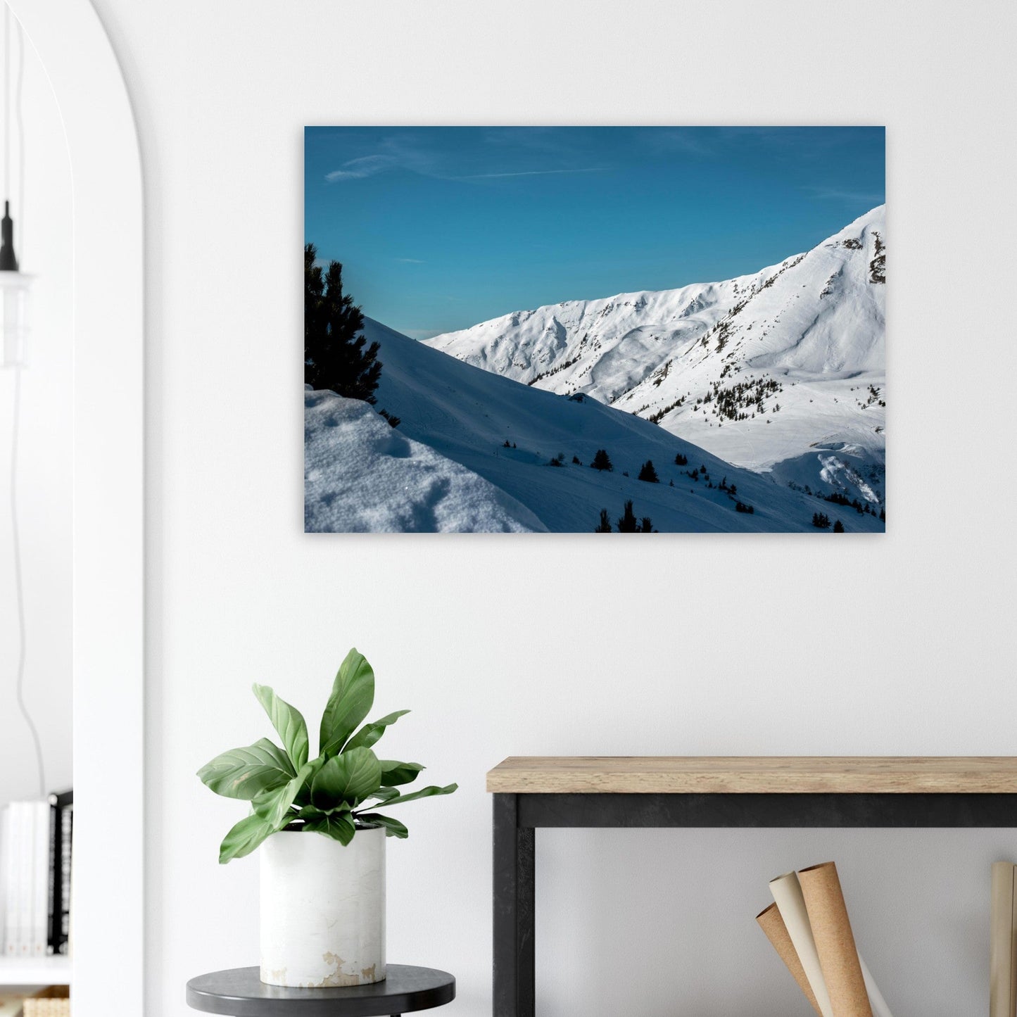 Tableau photo Photo de la Clusaz, Haute Savoie 14 — tirage aluminium Dibond mat, fabrication française, prêt à accrocher