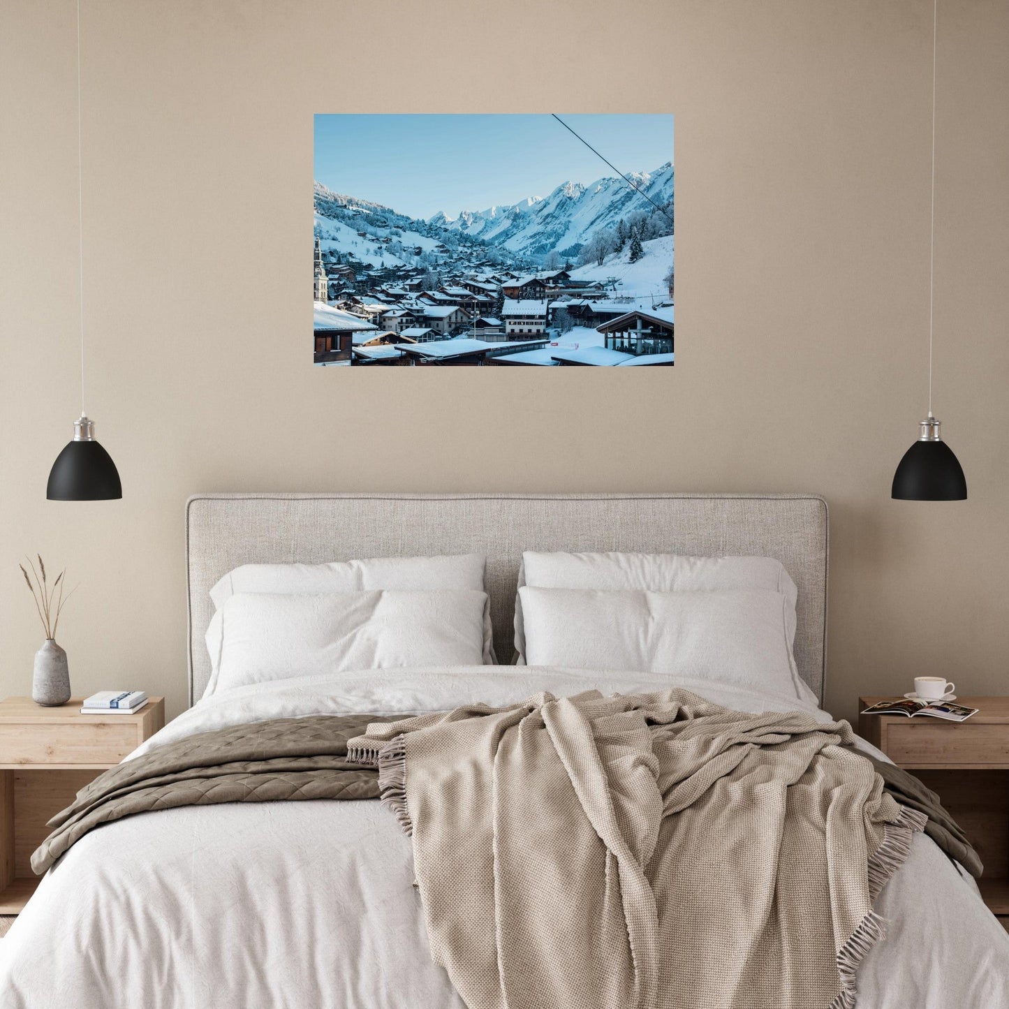 Tableau photo Photo de la Clusaz, Haute Savoie 16 — tirage aluminium Dibond mat, fabrication française, prêt à accrocher