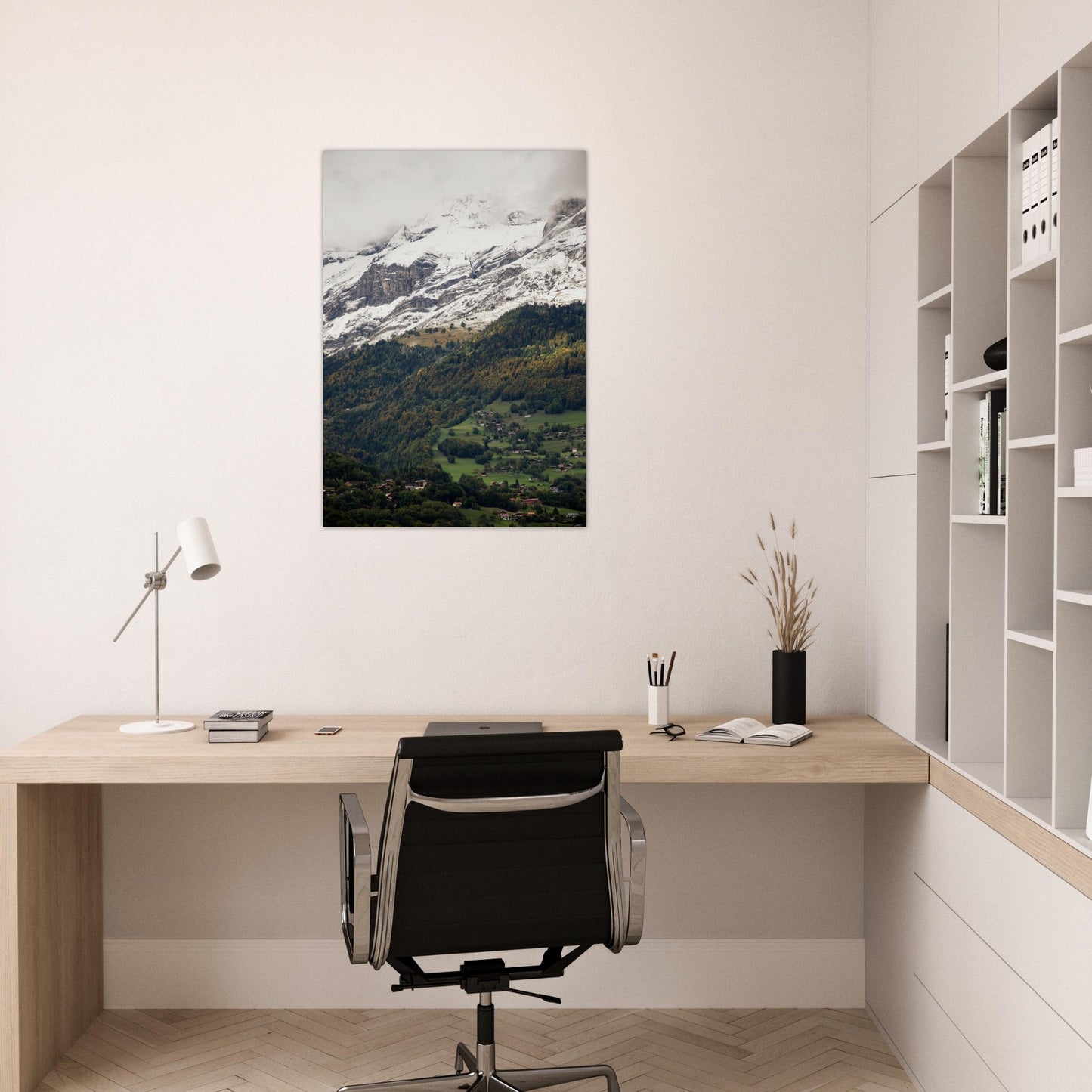 Tableau photo Photo de la Clusaz, Haute Savoie 19 — tirage aluminium Dibond mat, fabrication française, prêt à accrocher