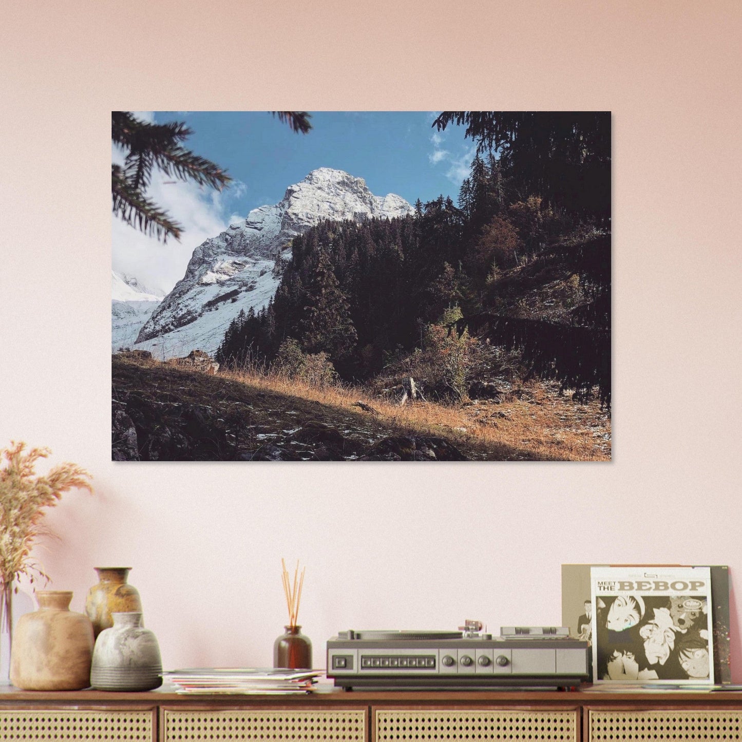 Tableau photo Photo de la foret de la Clusaz, Haute Savoie 4 — tirage aluminium Dibond mat, fabrication française, prêt à accrocher