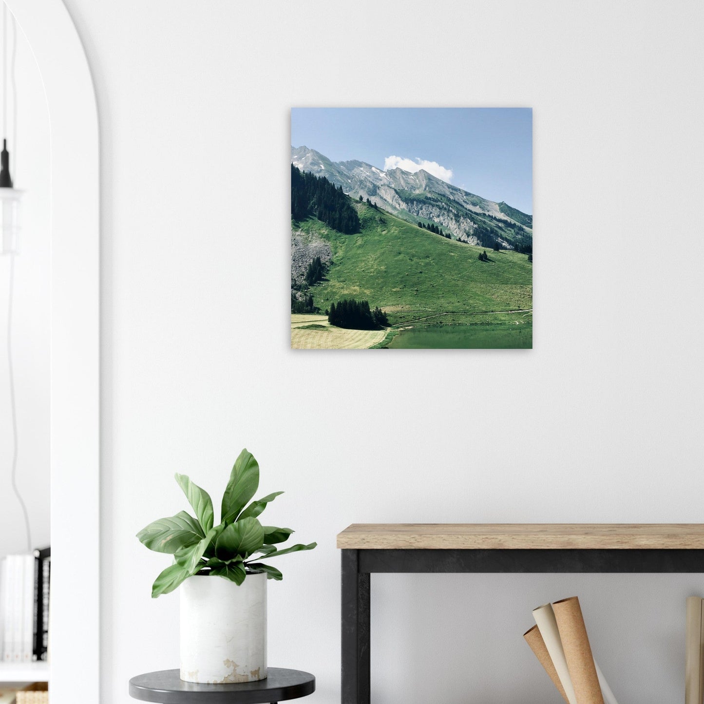 Tableau photo Photo de la Clusaz, Haute Savoie 7 — tirage aluminium Dibond mat, fabrication française, prêt à accrocher