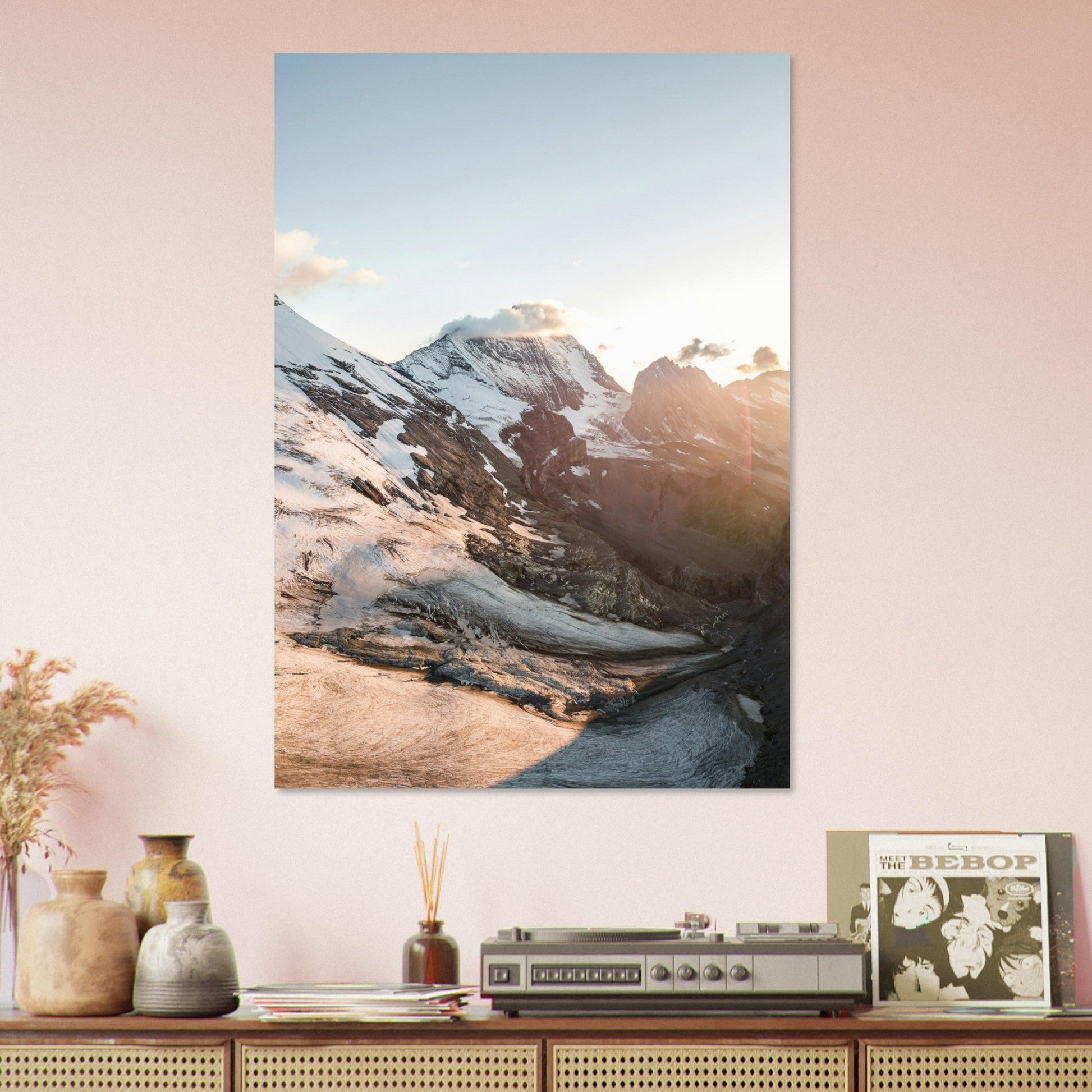 Vente Photo de la Grande Casse au coucher du soleil, Vanoise - Tableau photo alu montagne