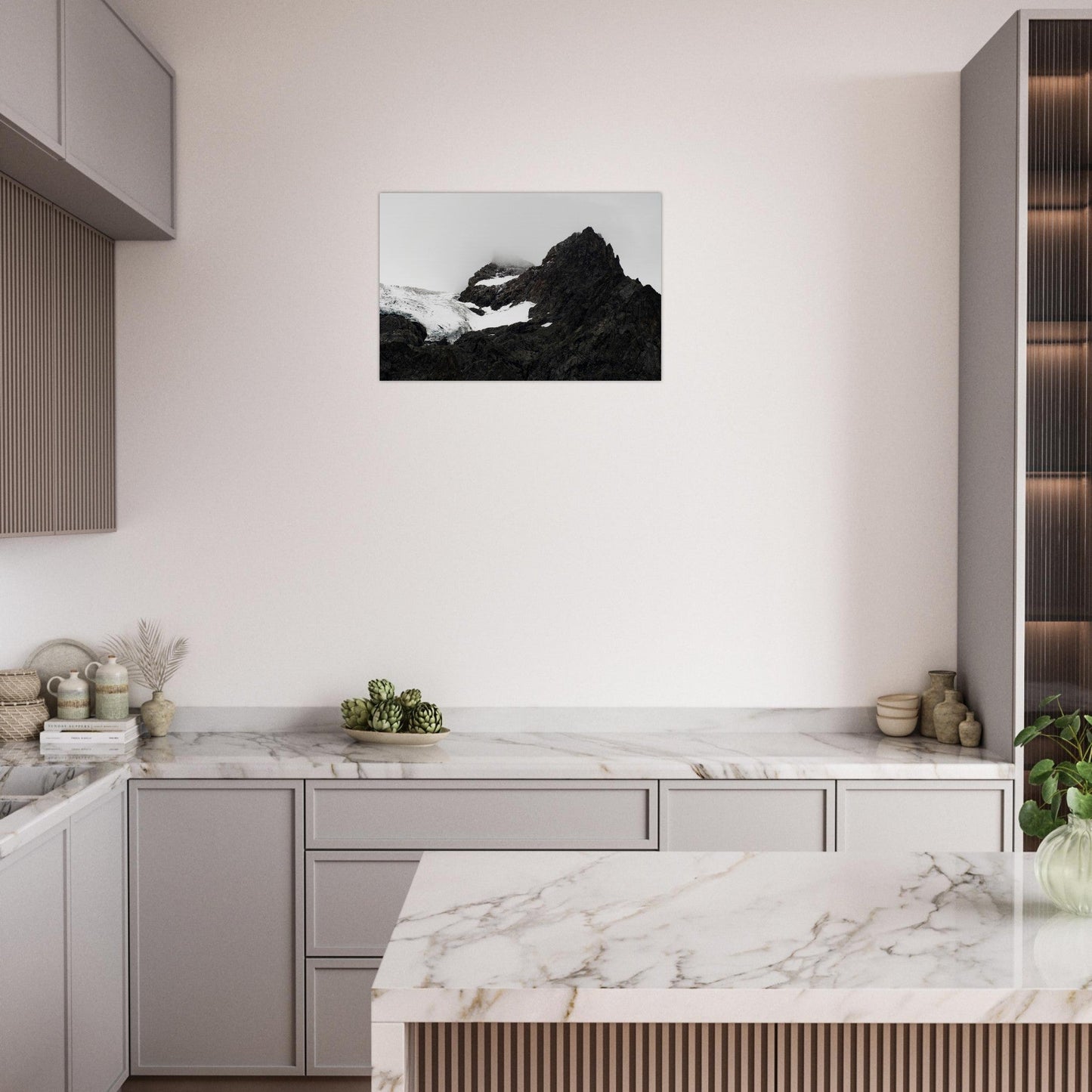 Tableau photo Photo de la Meije, la Grave, massif des Écrins 4 — tirage aluminium Dibond mat, fabrication française, prêt à accrocher