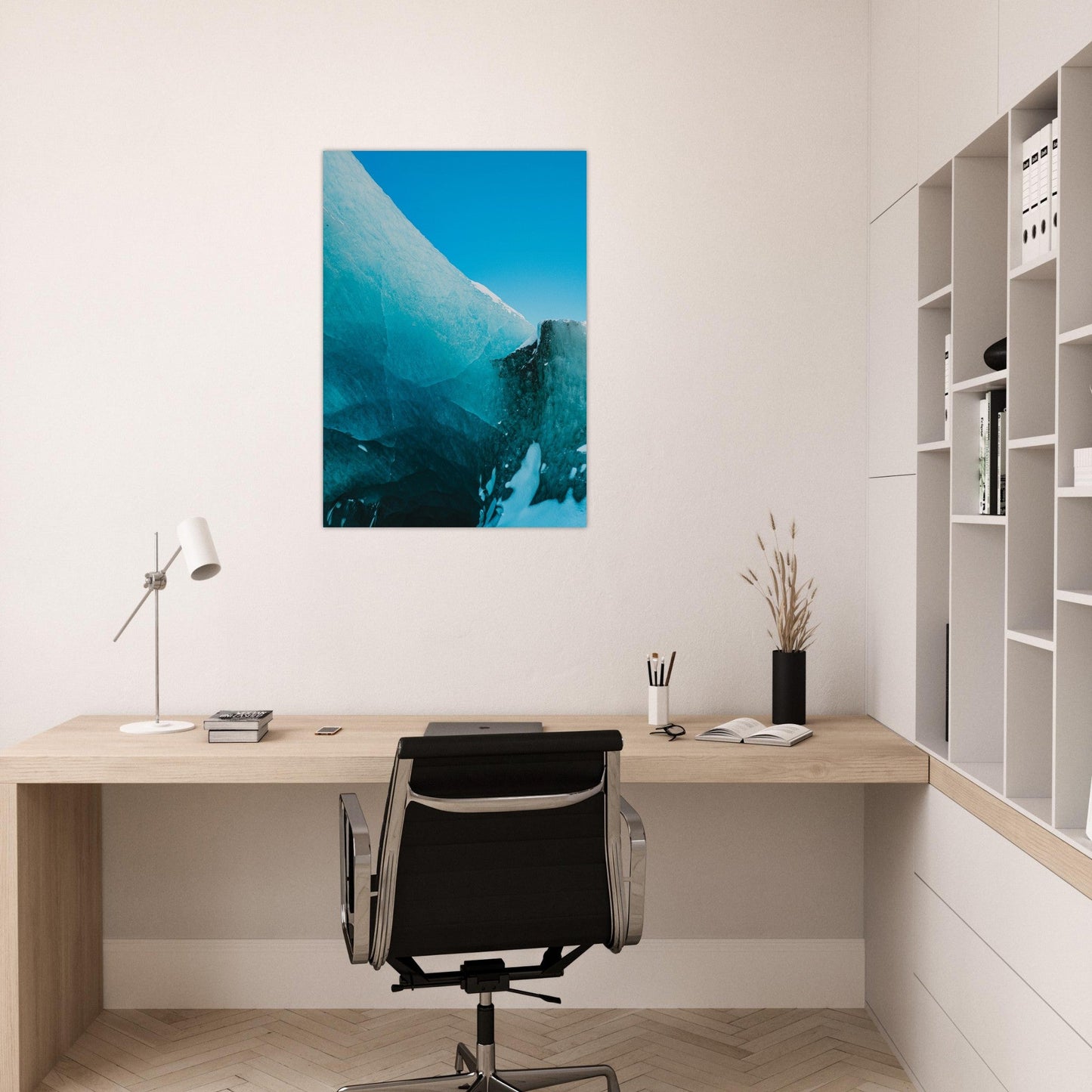 Tableau photo Photo de la mer de glace, Chamonix - Mont - Blanc 3 — tirage aluminium Dibond mat, fabrication française, prêt à accrocher