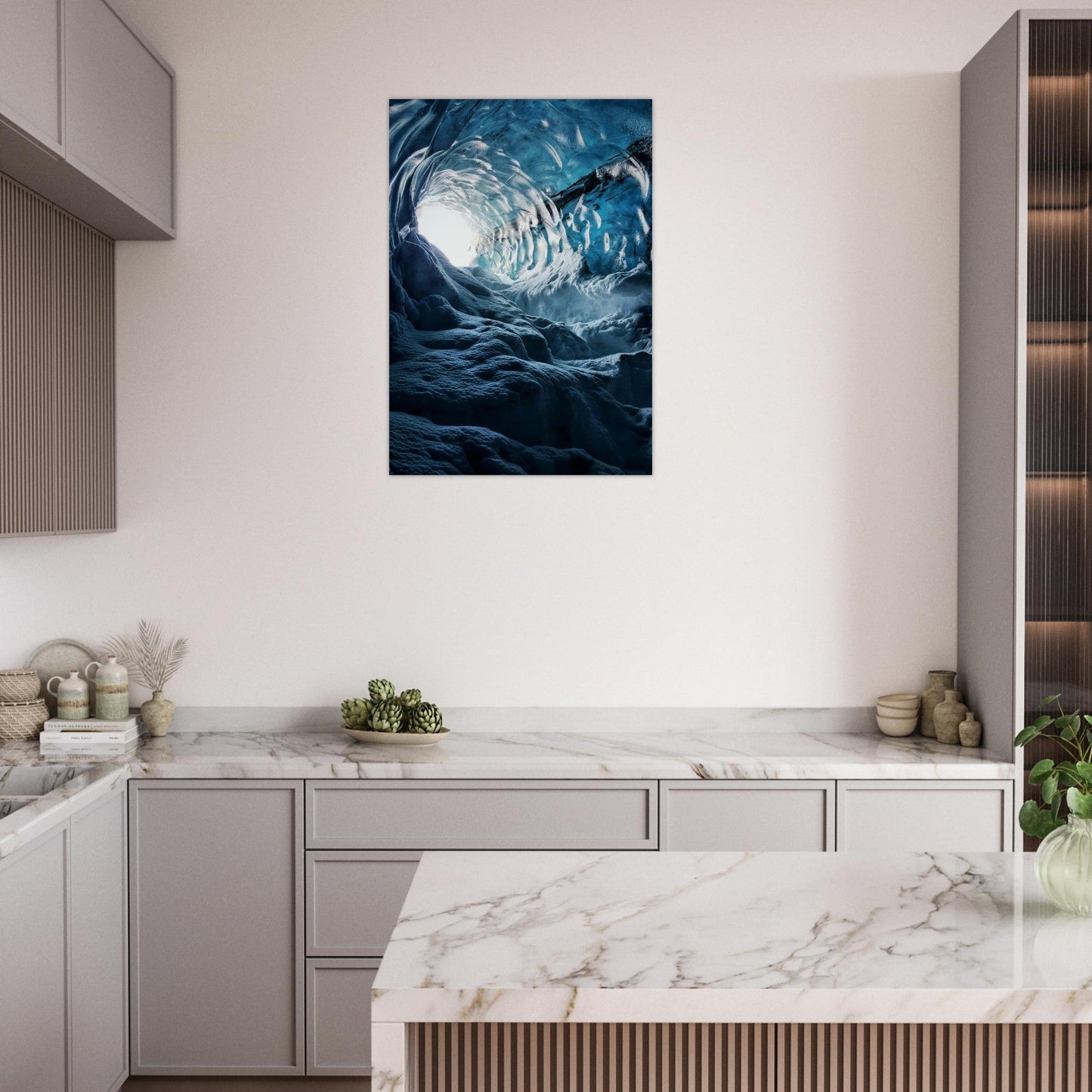 Tableau photo Photo de la mer de glace, Chamonix - Mont - Blanc 6 — tirage aluminium Dibond mat, fabrication française, prêt à accrocher