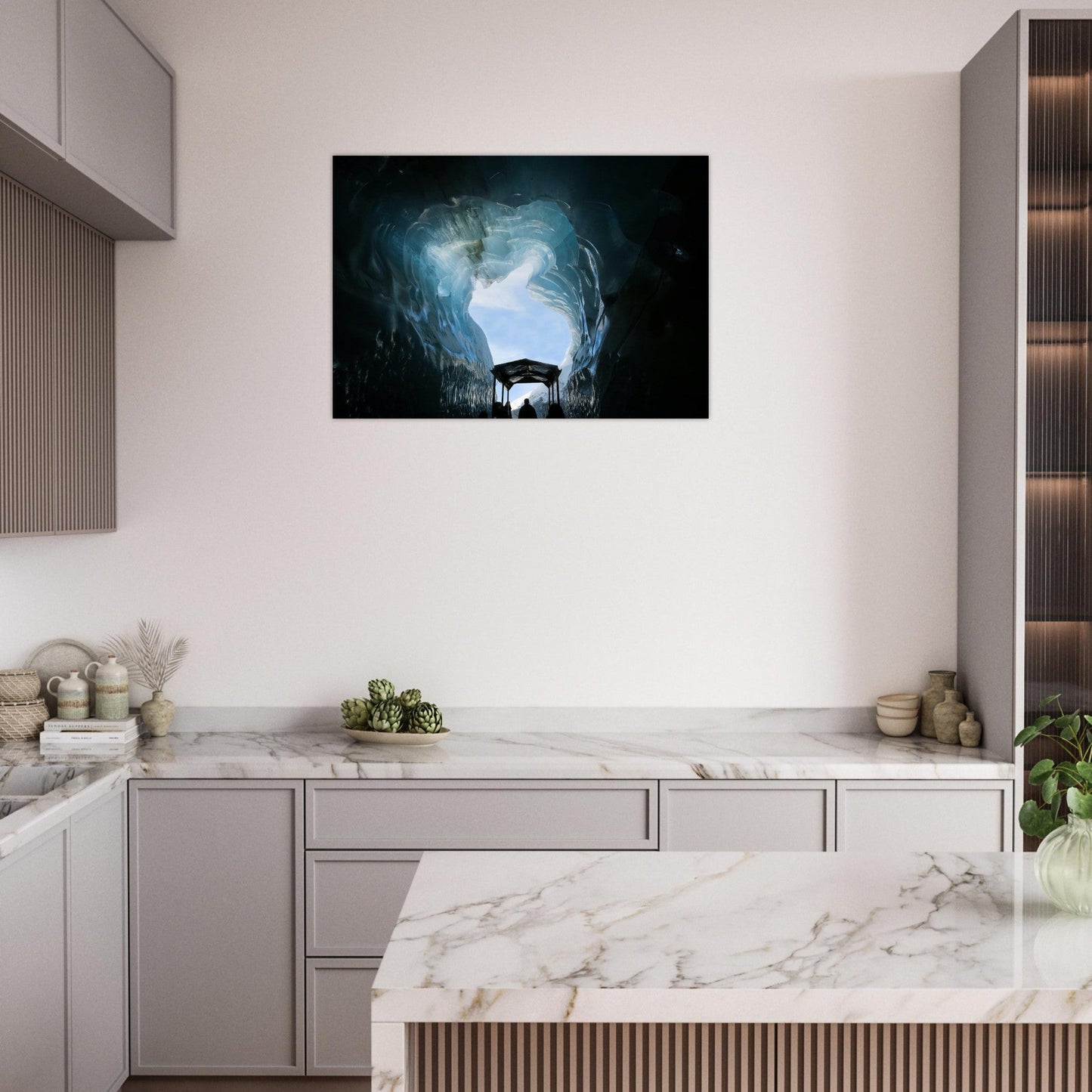 Tableau photo Photo de la mer de glace, Chamonix - Mont - Blanc 7 — tirage aluminium Dibond mat, fabrication française, prêt à accrocher