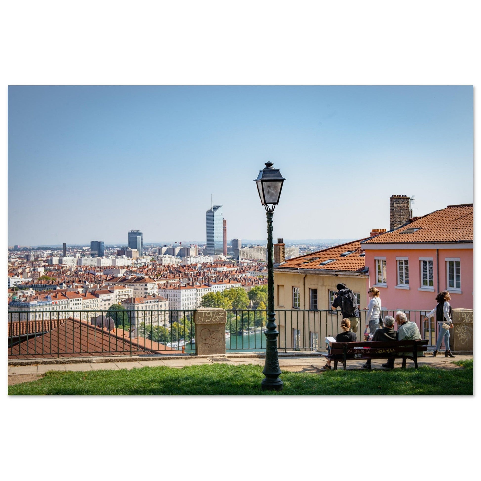 Vente Photo de la Place Bellevue et des tours de Lyon #1 - Tableau photo alu Lyon
