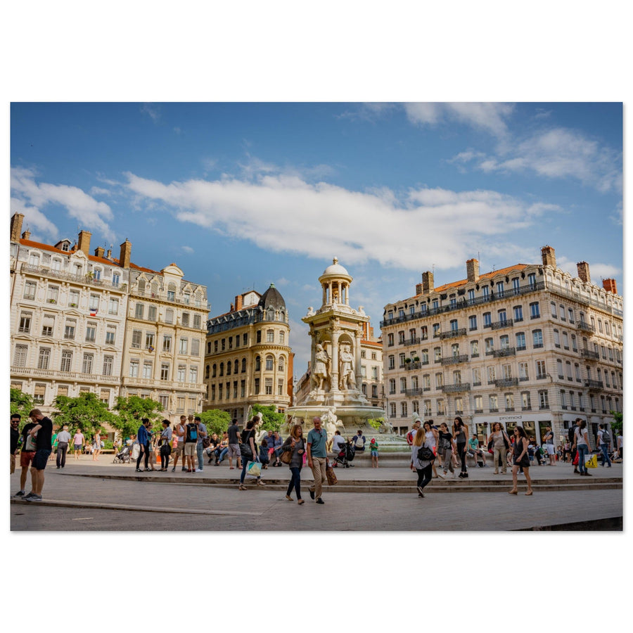 Tableau photo sur aluminium Dibond : La Place des Jacobins à Lyon