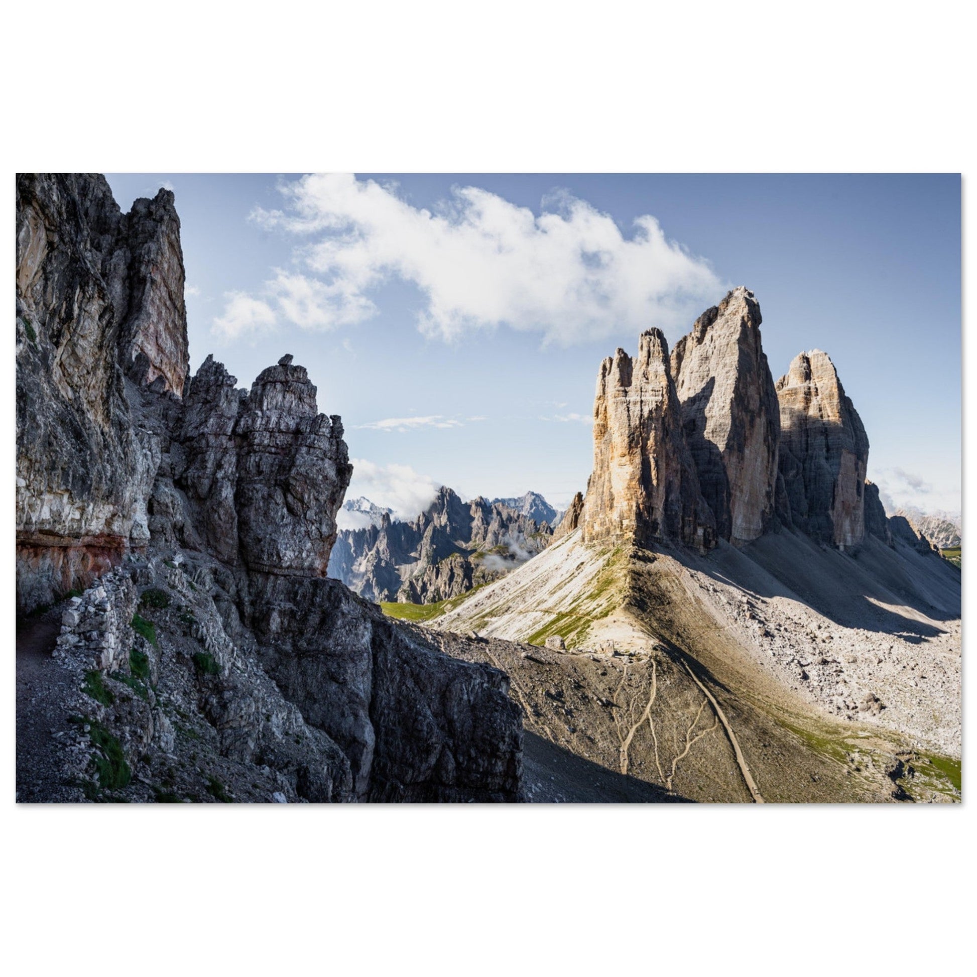 Vente Photo de la via ferrata Innerkofler, Tre Cime Di Lavaredo, Dolomites - Tableau photo alu montagne