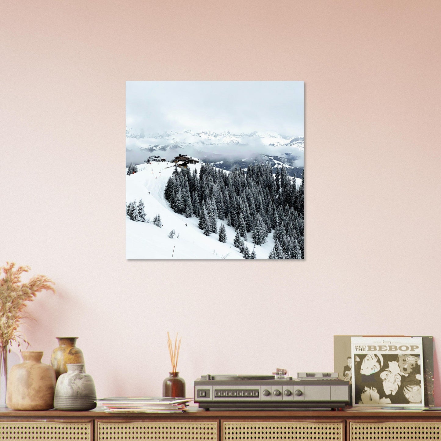 Vente Photo de Megève en hiver, Haute-Savoie - Tableau photo alu montagne