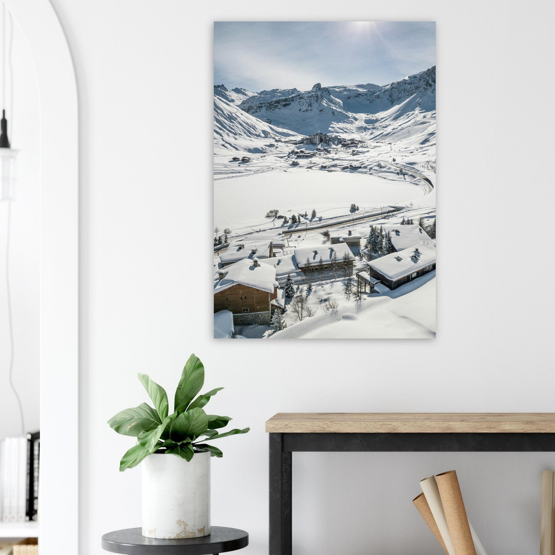 Vente Photo de Tignes en hiver, massif de la Vanoise #1 - Tableau photo alu montagne