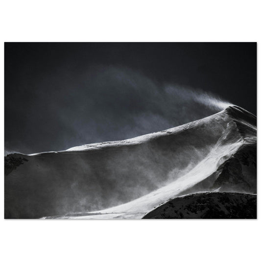 Vente Photo de Tignes en hiver, massif de la Vanoise - Noir & Blanc - Tableau photo alu montagne