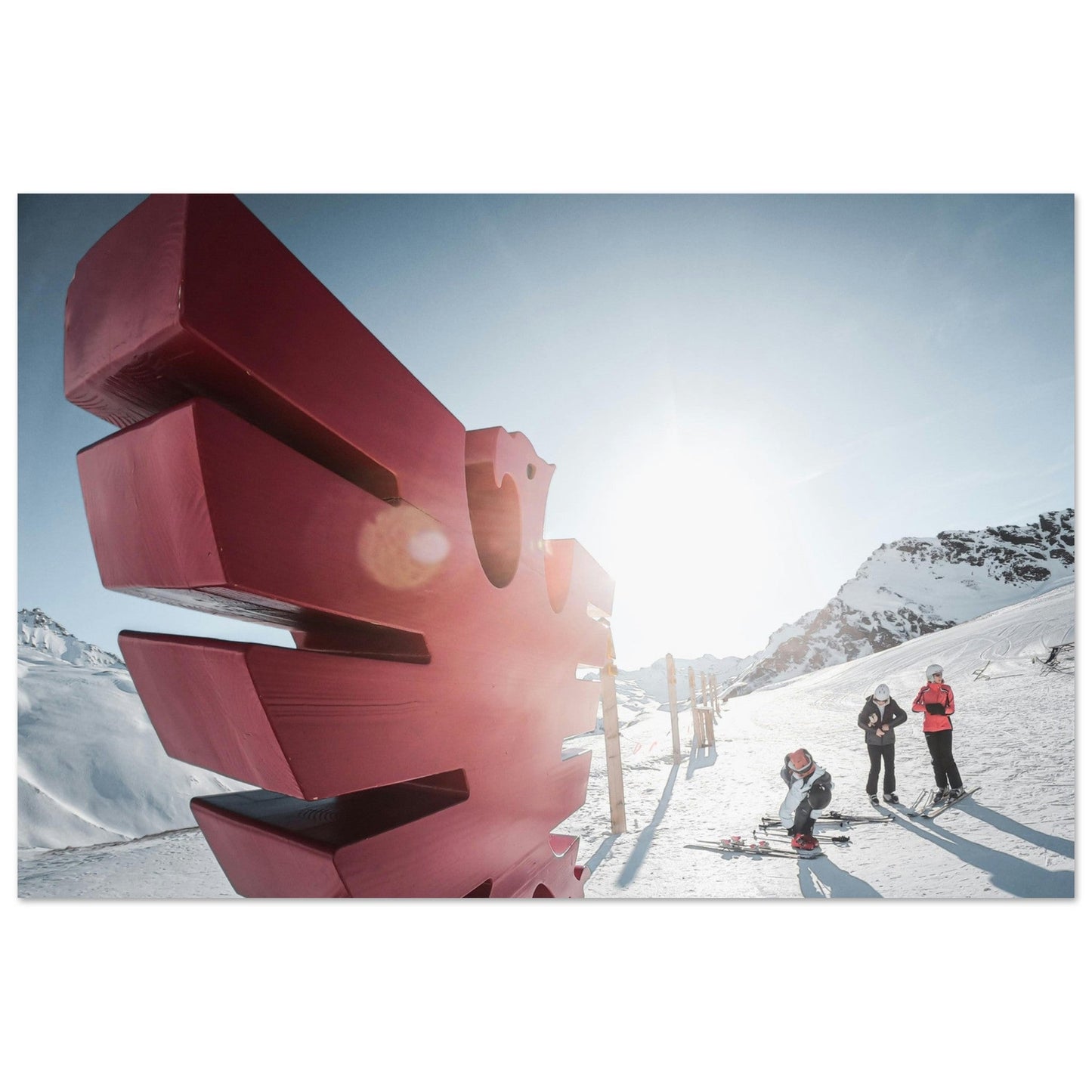 Vente Photo de Val d'Isère en hiver #1 - Tableau photo alu montagne