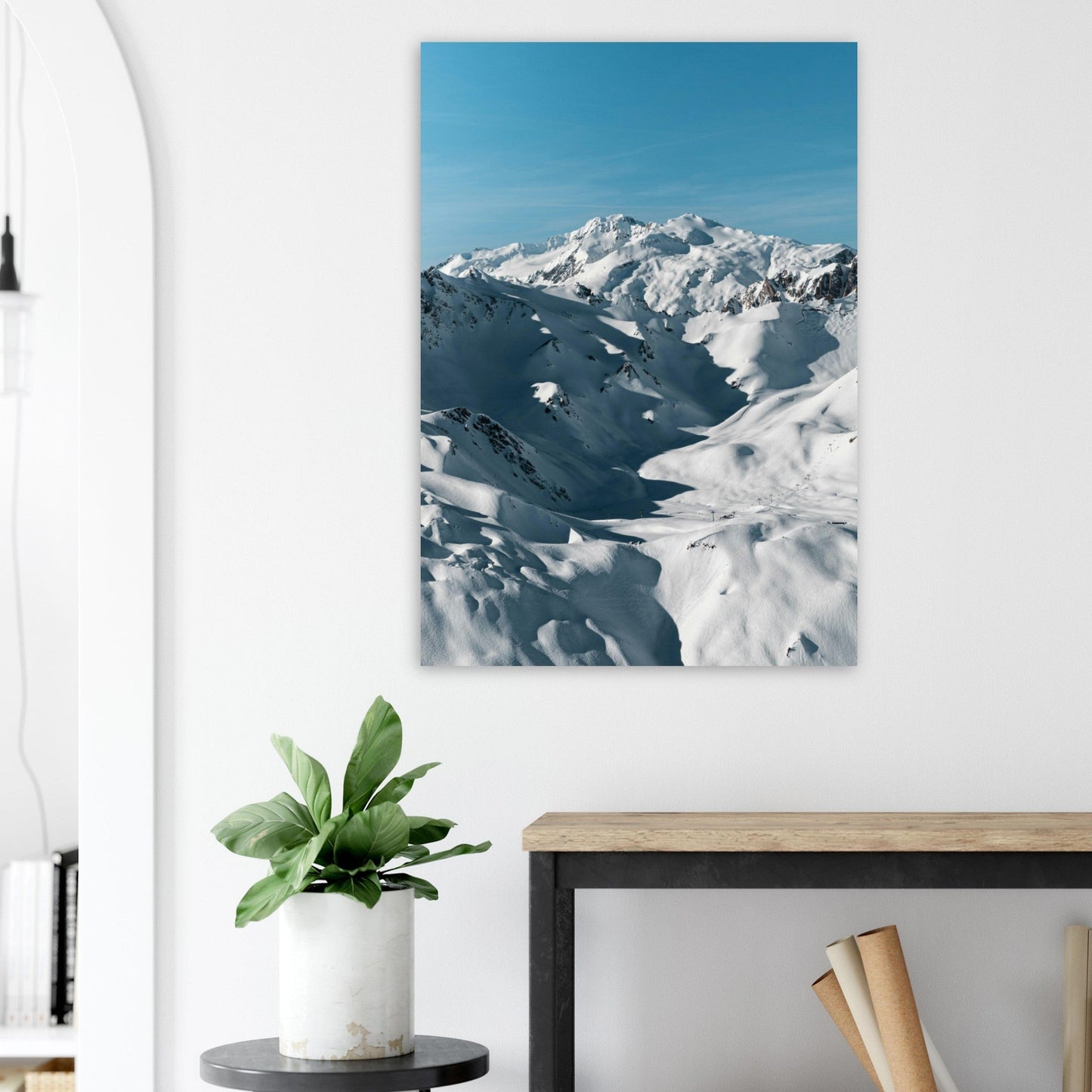 Vente Photo de Val d'Isère en hiver #2 - Tableau photo alu montagne