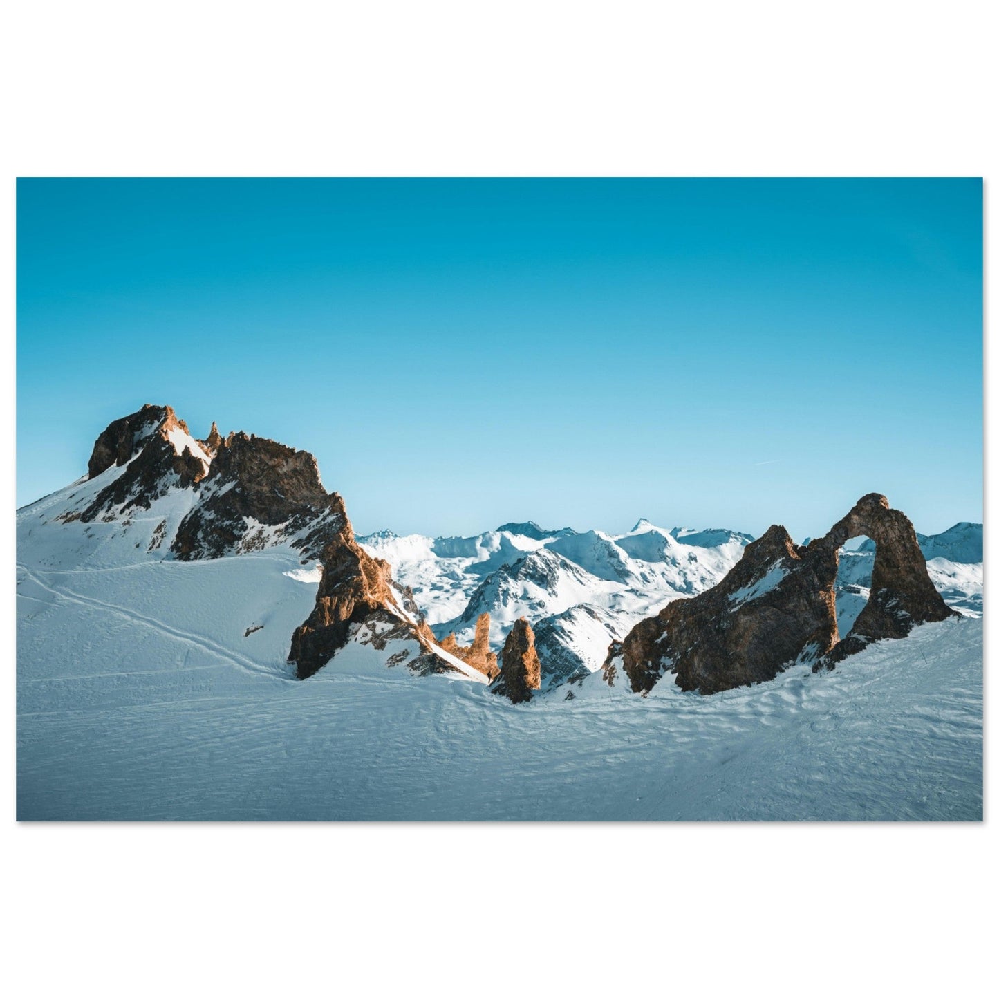 Vente Photo de Val d'Isère en hiver #5 - Tableau photo alu montagne