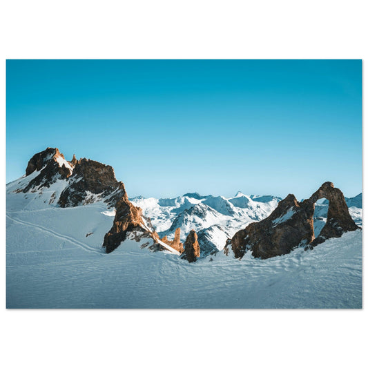 Vente Photo de Val d'Isère en hiver #5 - Tableau photo alu montagne