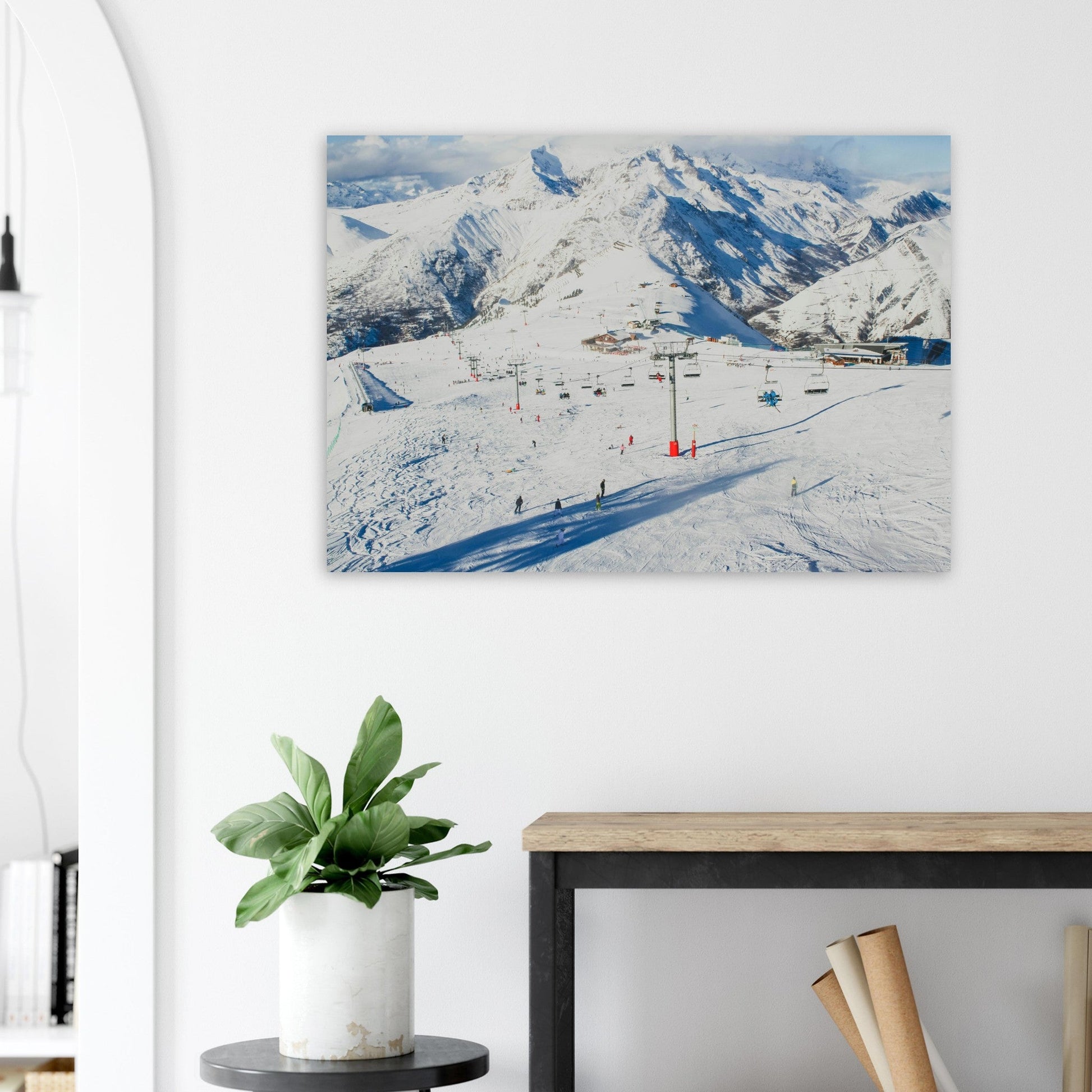 Vente Photo des 2 Alpes en hiver #2 - Tableau photo alu montagne