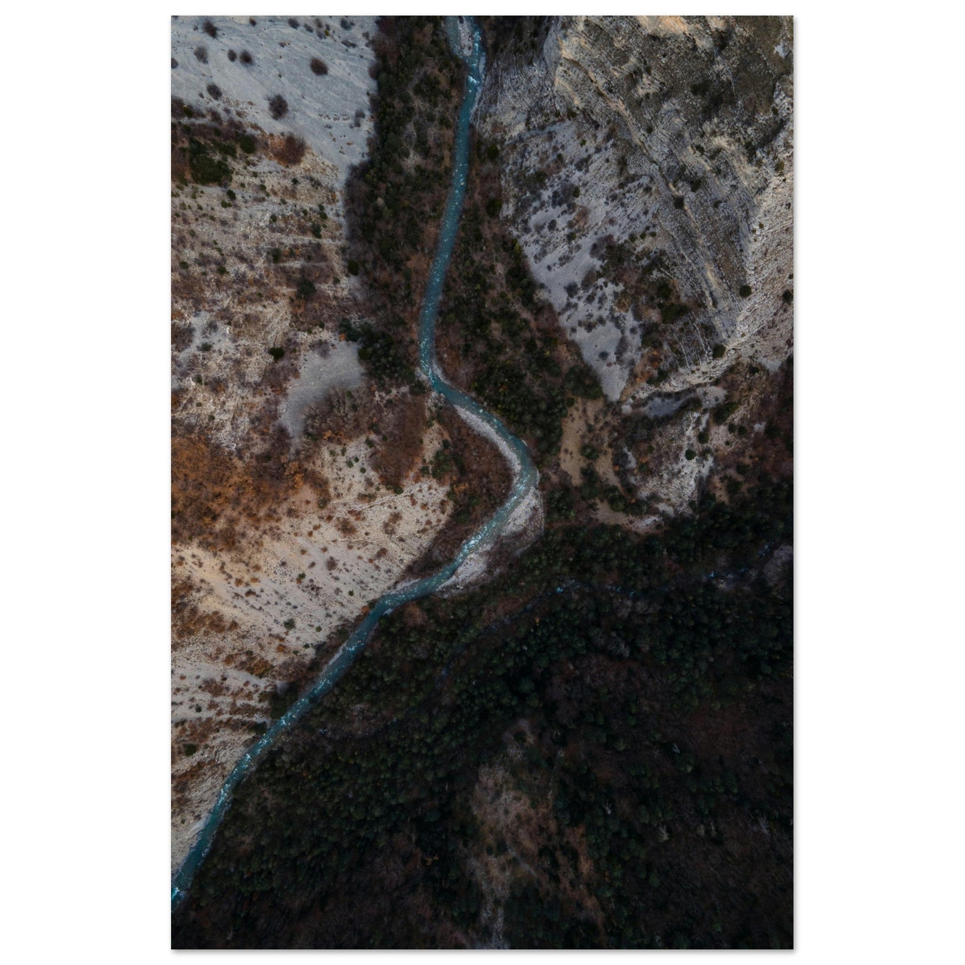 Vente Photo drone de sapins en automne, Massif des Ecrins #3 - Tableau photo alu montagne