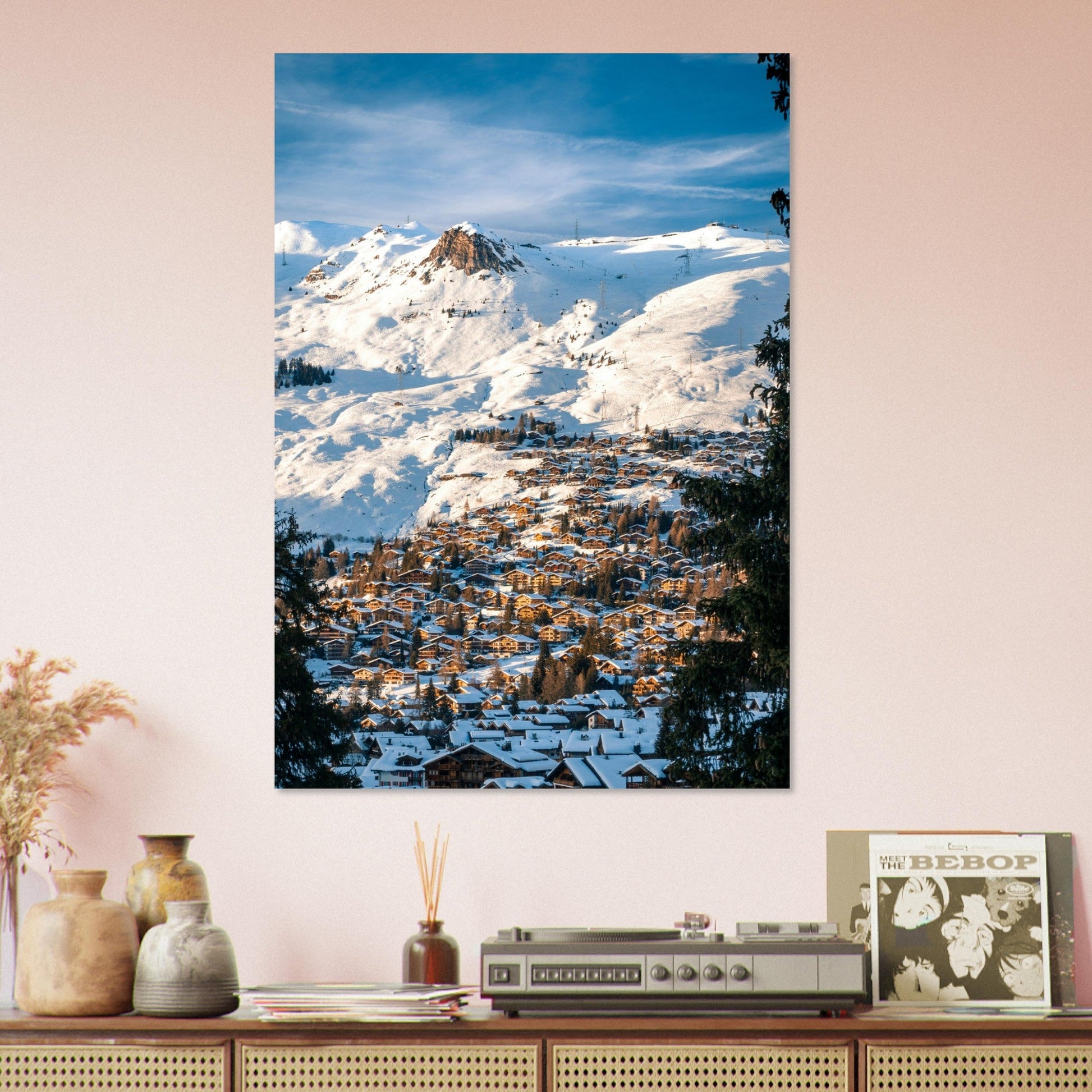 Vente Photo du domaine skiable de Verbier en hiver, Suisse #1 - Tableau photo alu montagne