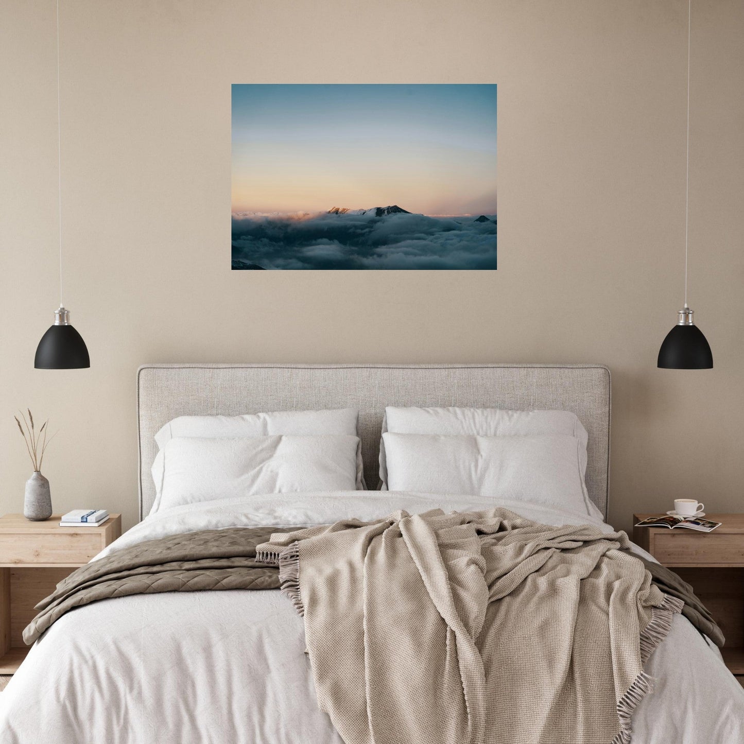 Tableau photo Photo du Géougue de Tortes au coucher du soleil, Col d'Aubisque, Béost, Pyrénées — tirage aluminium Dibond mat, fabrication française, prêt à accrocher