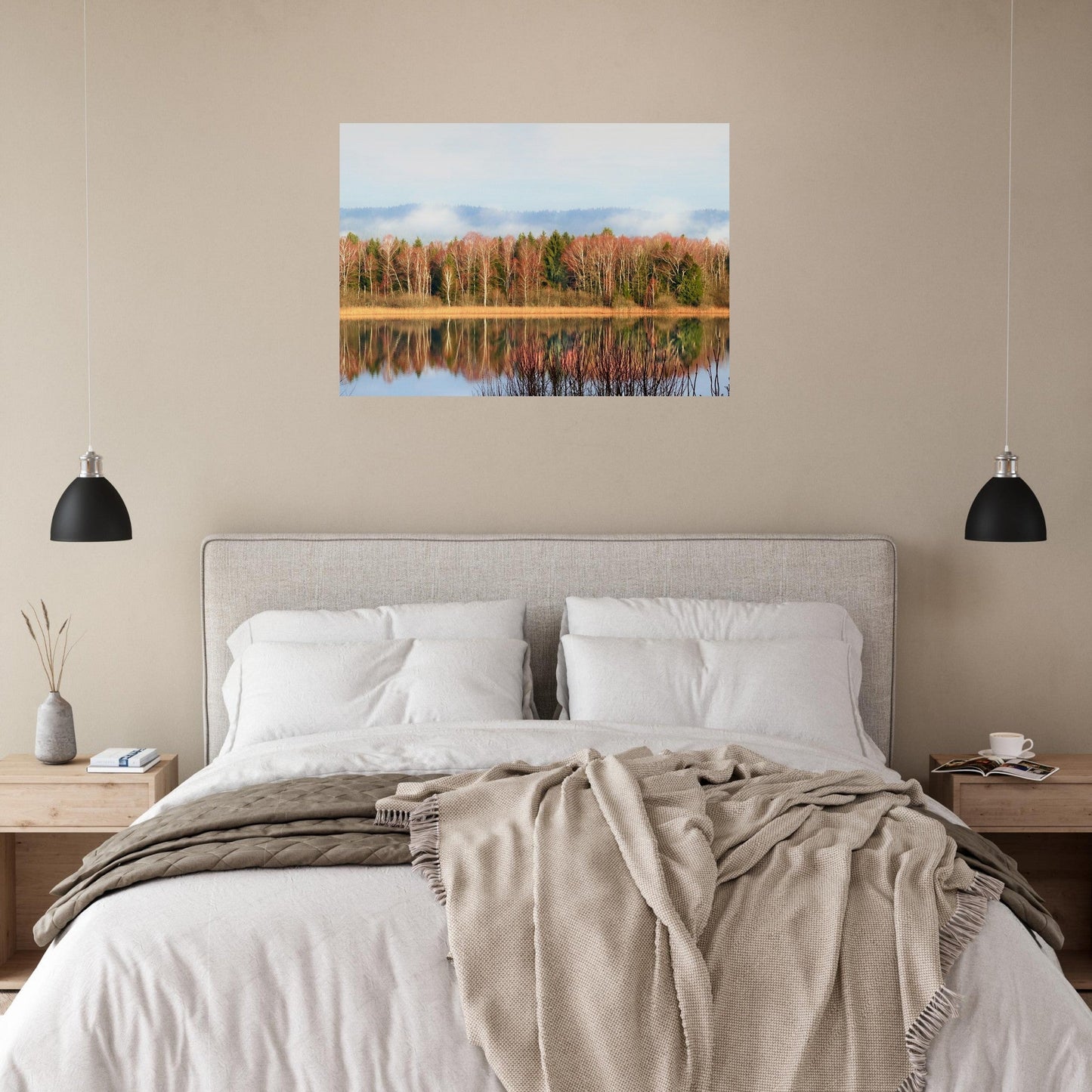 Tableau photo Photo du Jura en automne 3 — tirage aluminium Dibond mat, fabrication française, prêt à accrocher