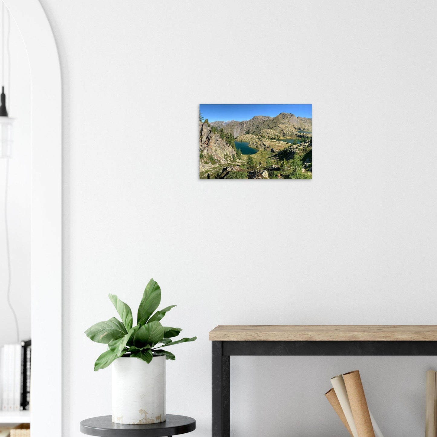 Tableau photo Photo du lac de Trécolpas, Mercantour, Alpes - de - Haute - Provence — tirage aluminium Dibond mat, fabrication française, prêt à accrocher